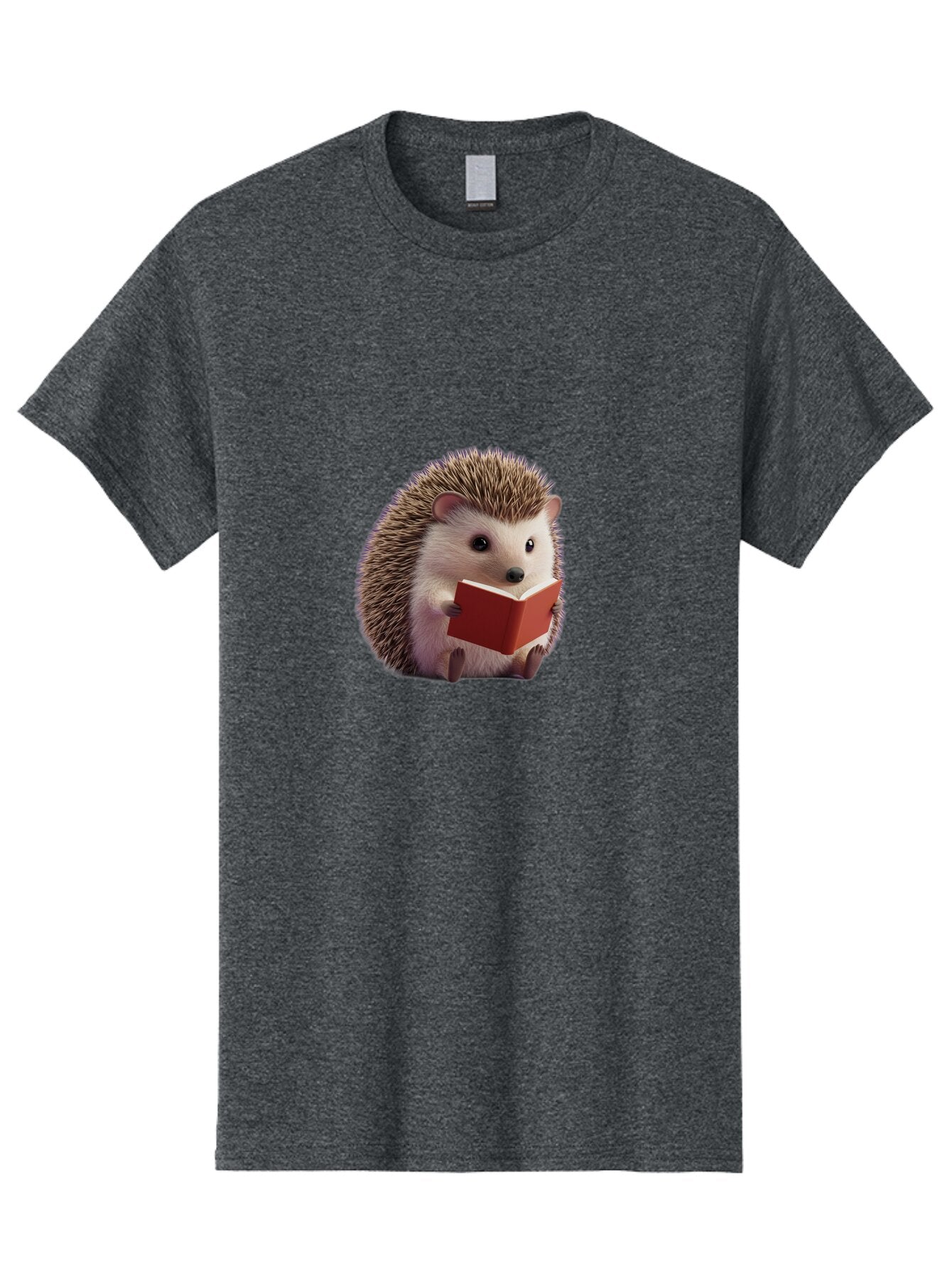 Hedgehog-Reading-7 Men'S Graphic Tee, 100% Cotton, Comfortable Casual Summer Wear, Machine Washable, Vintage Camera, Old Camera, Antique Camera, Black Camera, Classic Photography, Photography Equipment, Nostalgic Device, Film Camera, Baq942 11