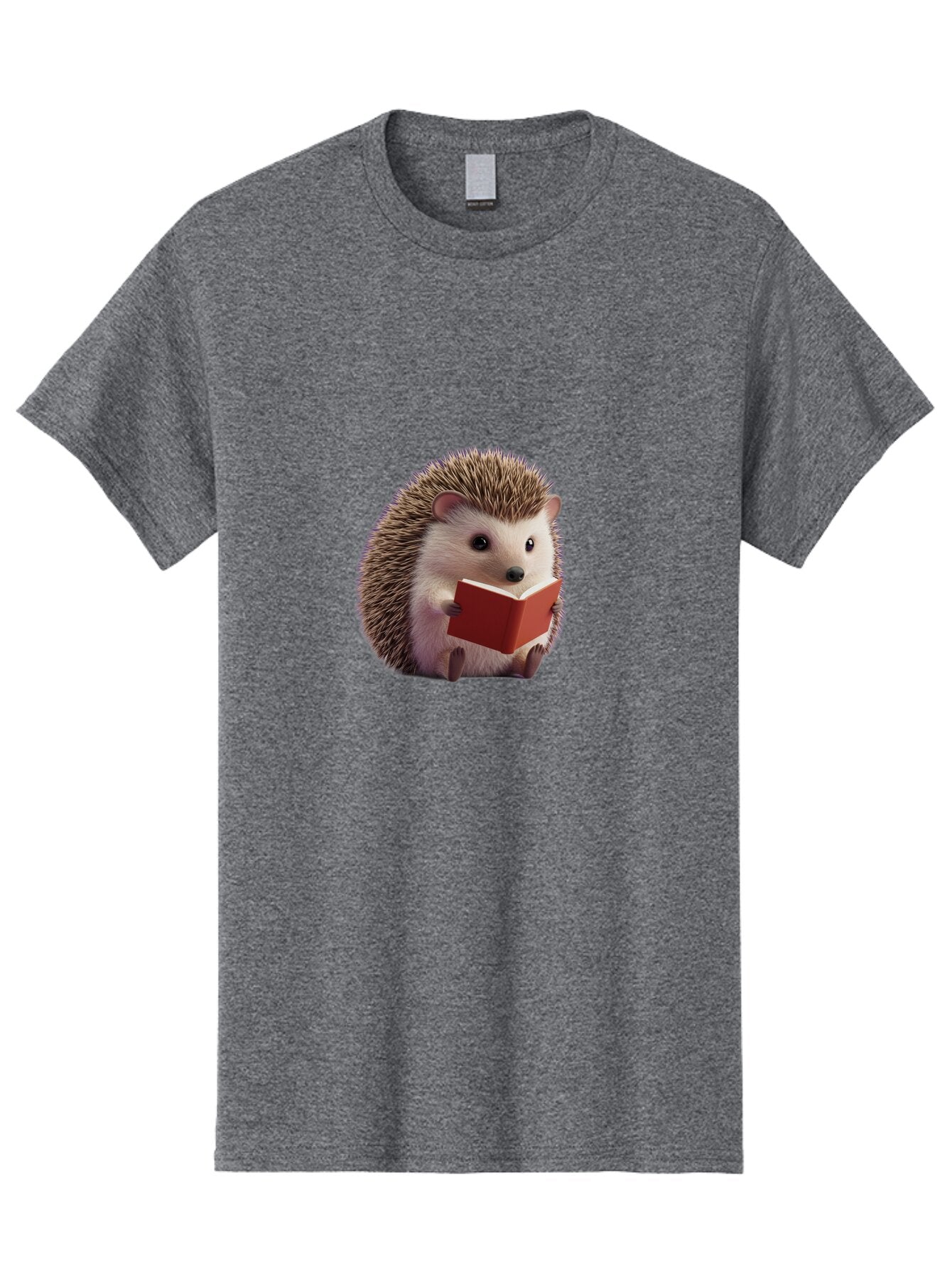 Hedgehog-Reading-7 Men'S Graphic Tee, 100% Cotton, Comfortable Casual Summer Wear, Machine Washable, Vintage Camera, Old Camera, Antique Camera, Black Camera, Classic Photography, Photography Equipment, Nostalgic Device, Film Camera, Baq942 2