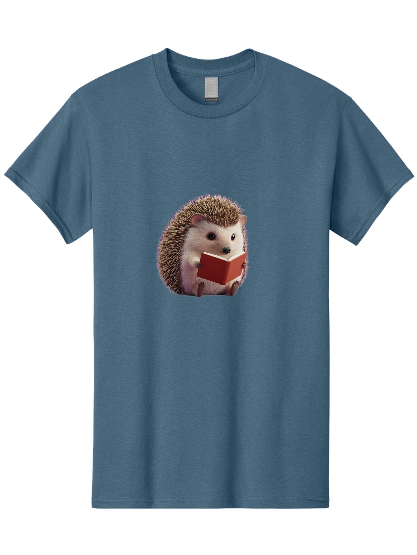 Hedgehog-Reading-7 Men'S Graphic Tee, 100% Cotton, Comfortable Casual Summer Wear, Machine Washable, Vintage Camera, Old Camera, Antique Camera, Black Camera, Classic Photography, Photography Equipment, Nostalgic Device, Film Camera, Baq942 3