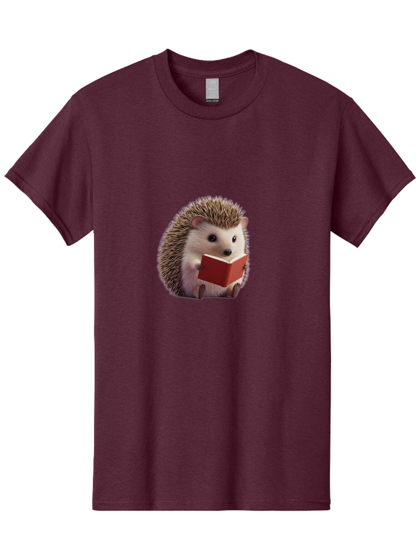 Hedgehog-Reading-7 Men'S Graphic Tee, 100% Cotton, Comfortable Casual Summer Wear, Machine Washable, Vintage Camera, Old Camera, Antique Camera, Black Camera, Classic Photography, Photography Equipment, Nostalgic Device, Film Camera, Baq942 13