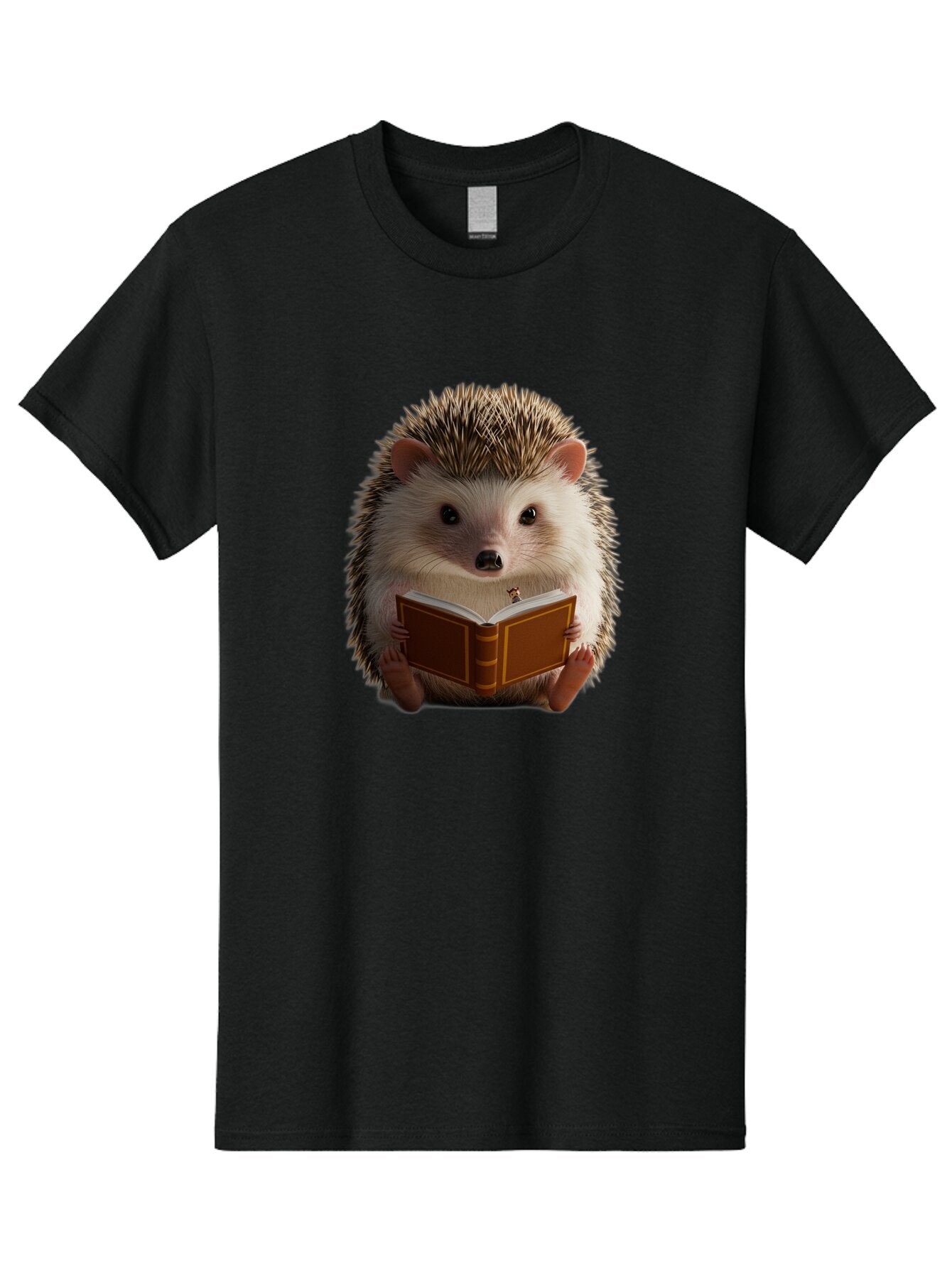 Hedgehog-Reading-8 Men'S Graphic Tee, 100% Cotton, Comfortable Casual Summer Wear, Machine Washable, Vintage Camera, Old Camera, Antique Camera, Black Camera, Classic Photography, Photography Equipment, Nostalgic Device, Film Camera, Baq943 10