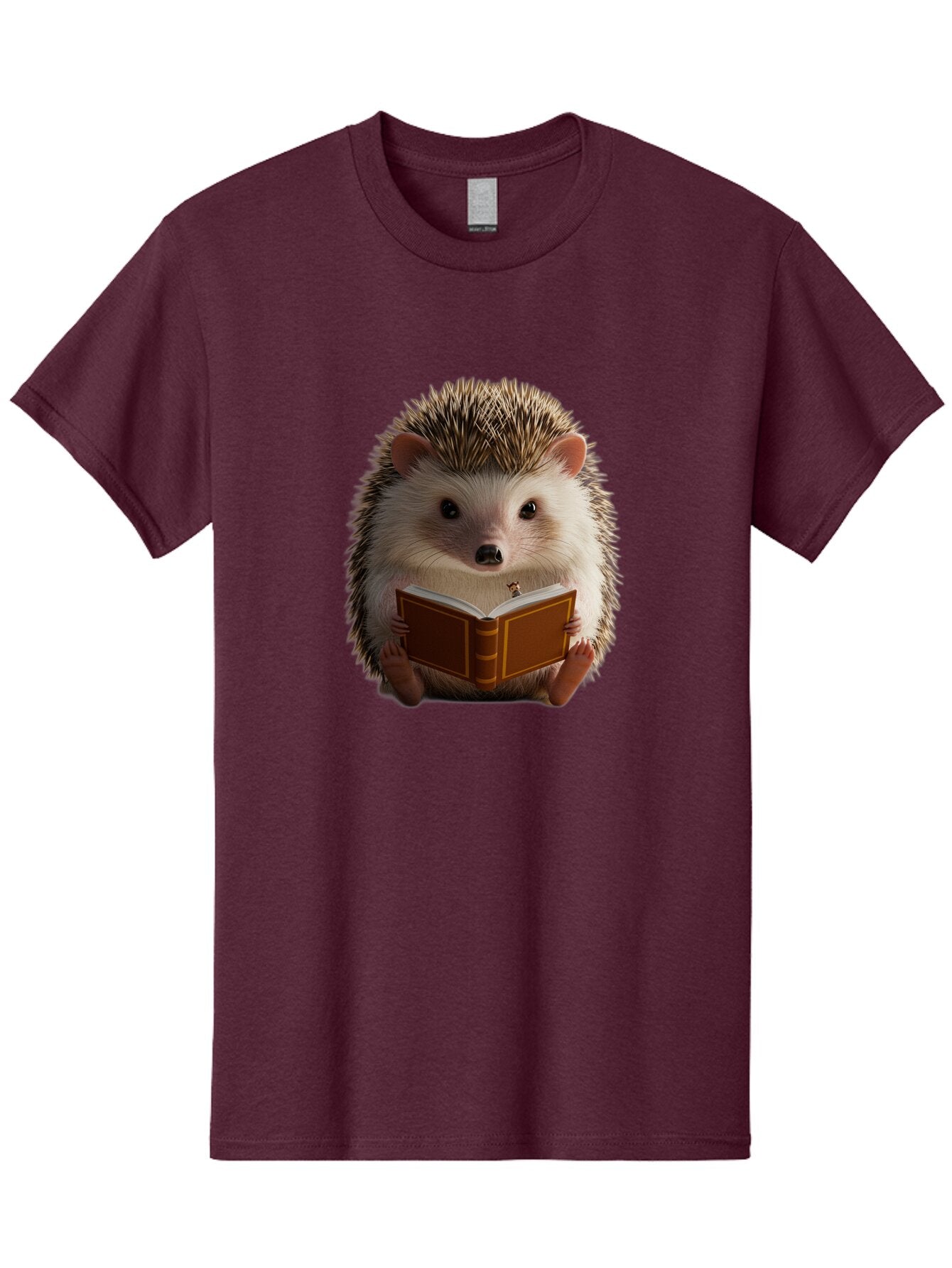 Hedgehog-Reading-8 Men'S Graphic Tee, 100% Cotton, Comfortable Casual Summer Wear, Machine Washable, Vintage Camera, Old Camera, Antique Camera, Black Camera, Classic Photography, Photography Equipment, Nostalgic Device, Film Camera, Baq943 1