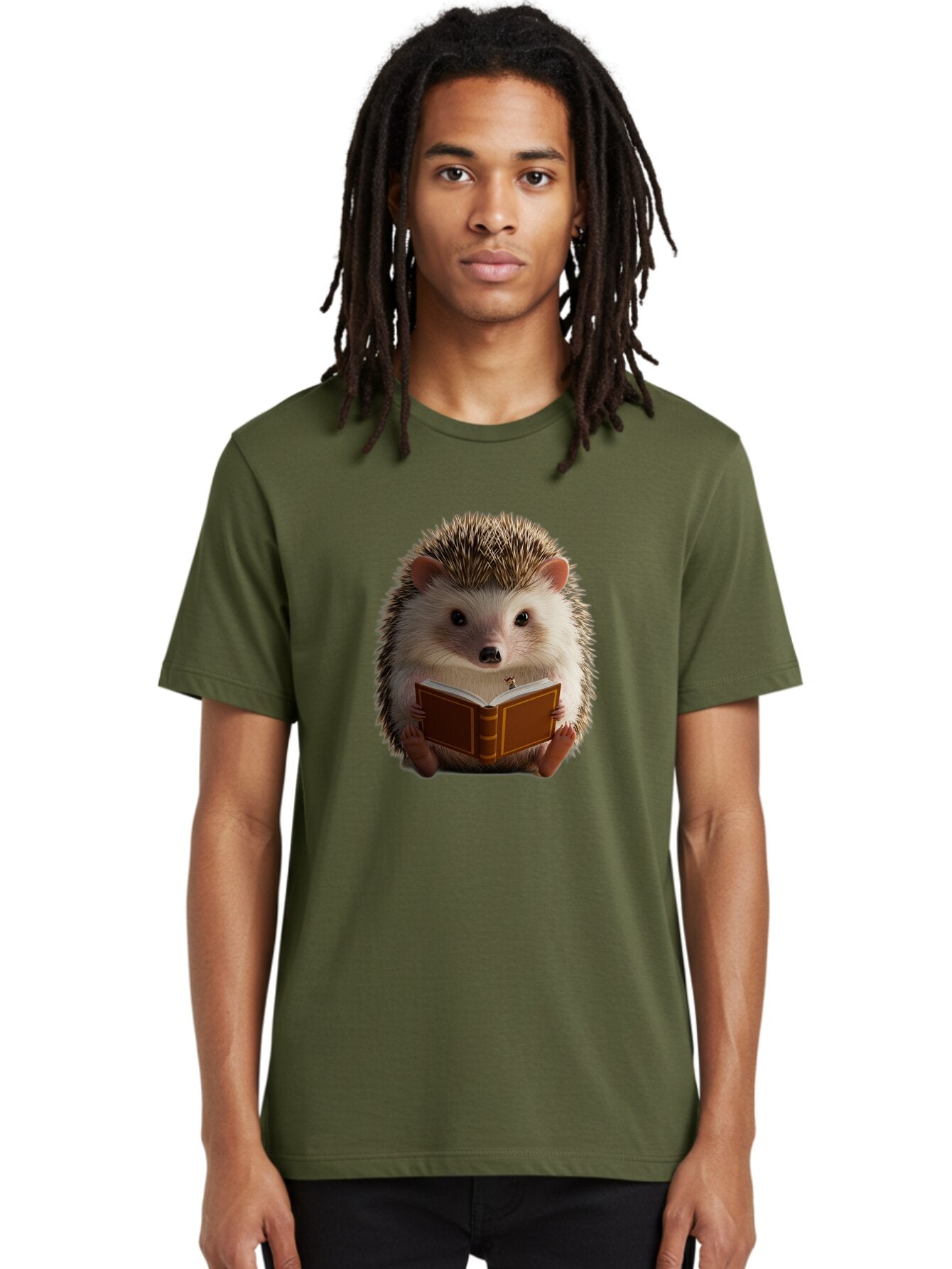 Hedgehog-Reading-8 Men'S Graphic Tee, 100% Cotton, Comfortable Casual Summer Wear, Machine Washable, Vintage Camera, Old Camera, Antique Camera, Black Camera, Classic Photography, Photography Equipment, Nostalgic Device, Film Camera, Baq943 21