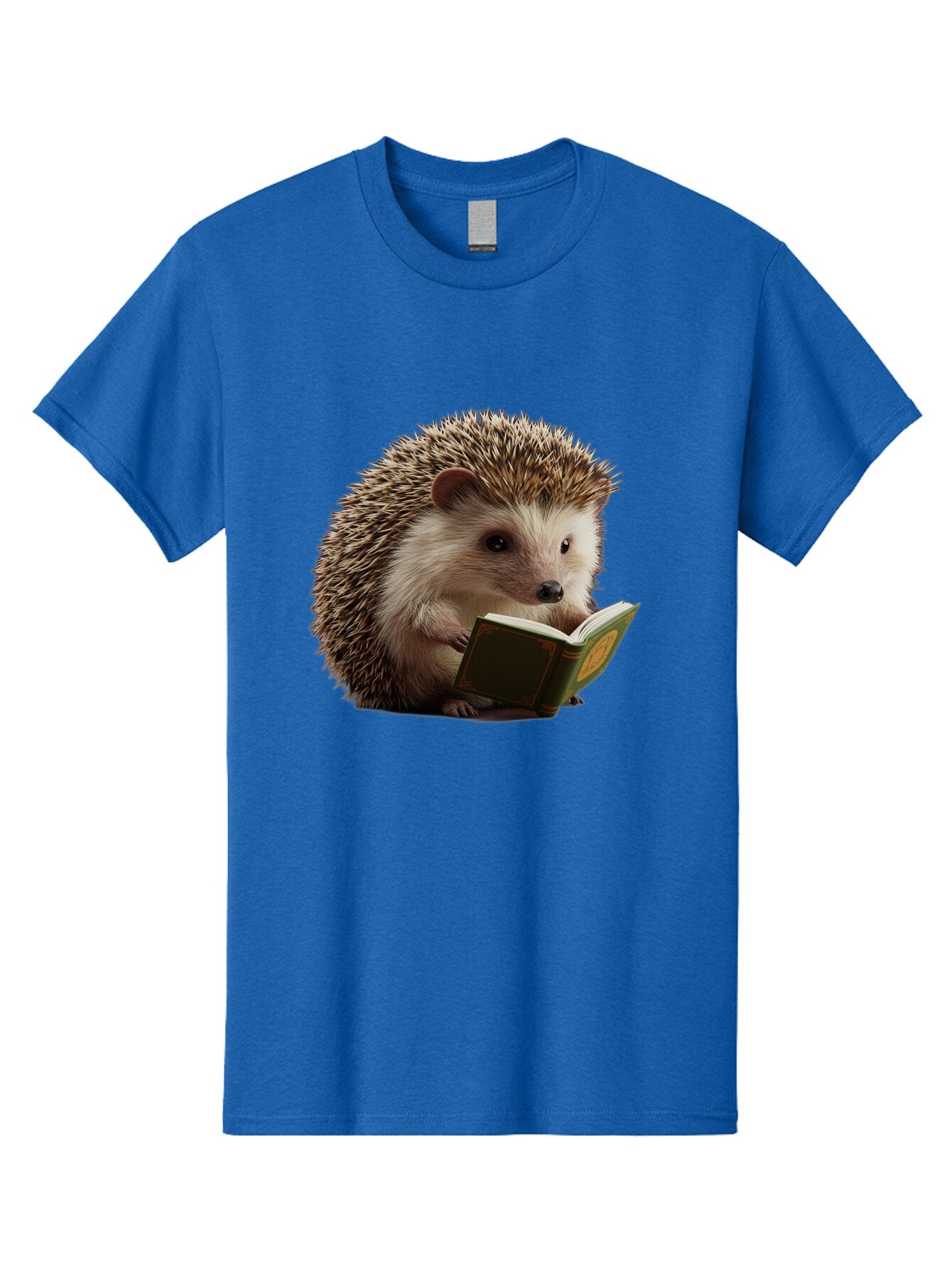 Hedgehog-Reading-Book-3 Men'S Graphic Tee, 100% Cotton, Comfortable Casual Summer Wear, Machine Washable, Vintage Camera, Old Camera, Antique Camera, Black Camera, Classic Photography, Photography Equipment, Nostalgic Device, Film Camera, Baq946 3