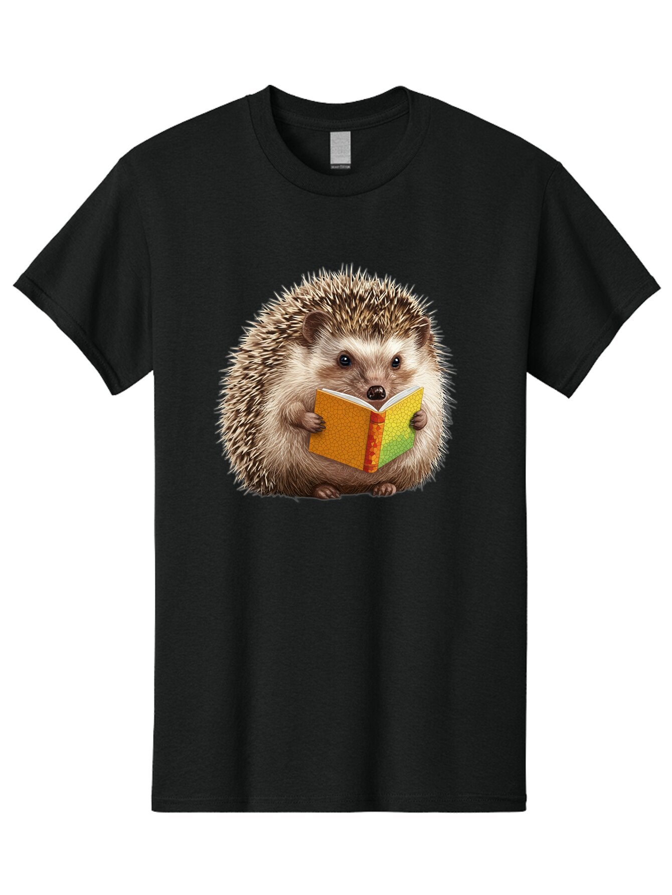Hedgehog-Reading-Book Men'S Graphic Tee, 100% Cotton, Comfortable Casual Summer Wear, Machine Washable, Vintage Camera, Old Camera, Antique Camera, Black Camera, Classic Photography, Photography Equipment, Nostalgic Device, Film Camera, Baq947 13
