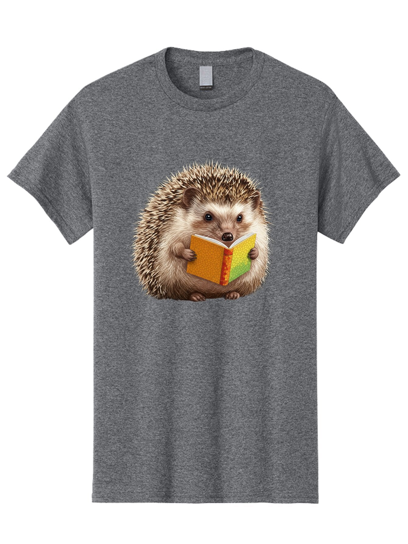 Hedgehog-Reading-Book Men'S Graphic Tee, 100% Cotton, Comfortable Casual Summer Wear, Machine Washable, Vintage Camera, Old Camera, Antique Camera, Black Camera, Classic Photography, Photography Equipment, Nostalgic Device, Film Camera, Baq947 15