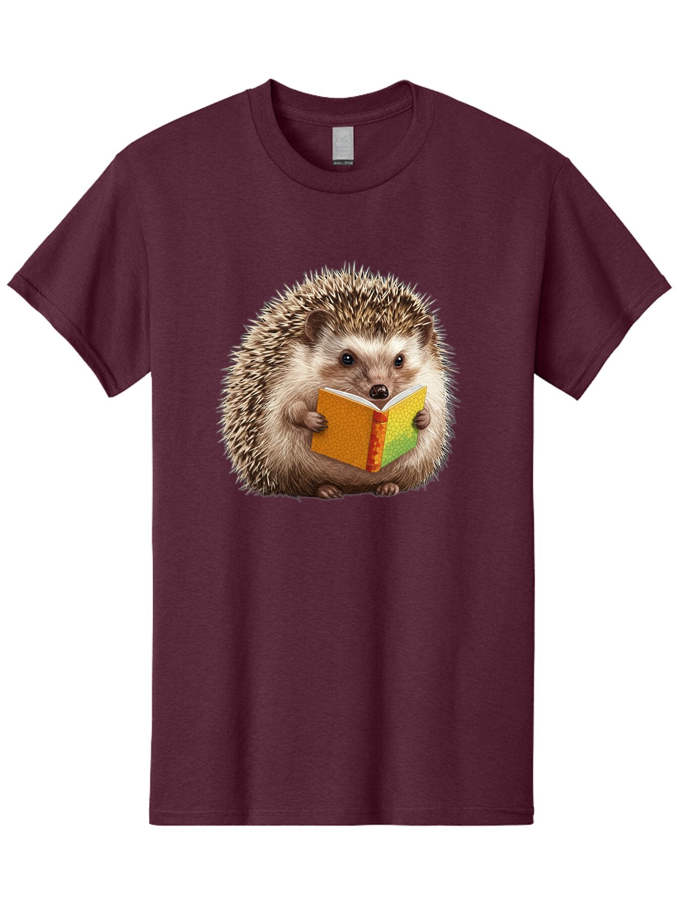 Hedgehog-Reading-Book Men'S Graphic Tee, 100% Cotton, Comfortable Casual Summer Wear, Machine Washable, Vintage Camera, Old Camera, Antique Camera, Black Camera, Classic Photography, Photography Equipment, Nostalgic Device, Film Camera, Baq947 6
