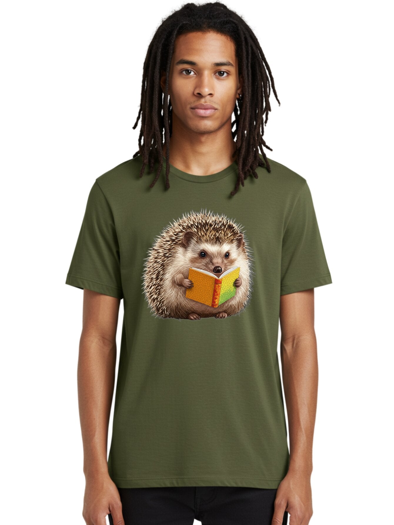 Hedgehog-Reading-Book Men'S Graphic Tee, 100% Cotton, Comfortable Casual Summer Wear, Machine Washable, Vintage Camera, Old Camera, Antique Camera, Black Camera, Classic Photography, Photography Equipment, Nostalgic Device, Film Camera, Baq947 29