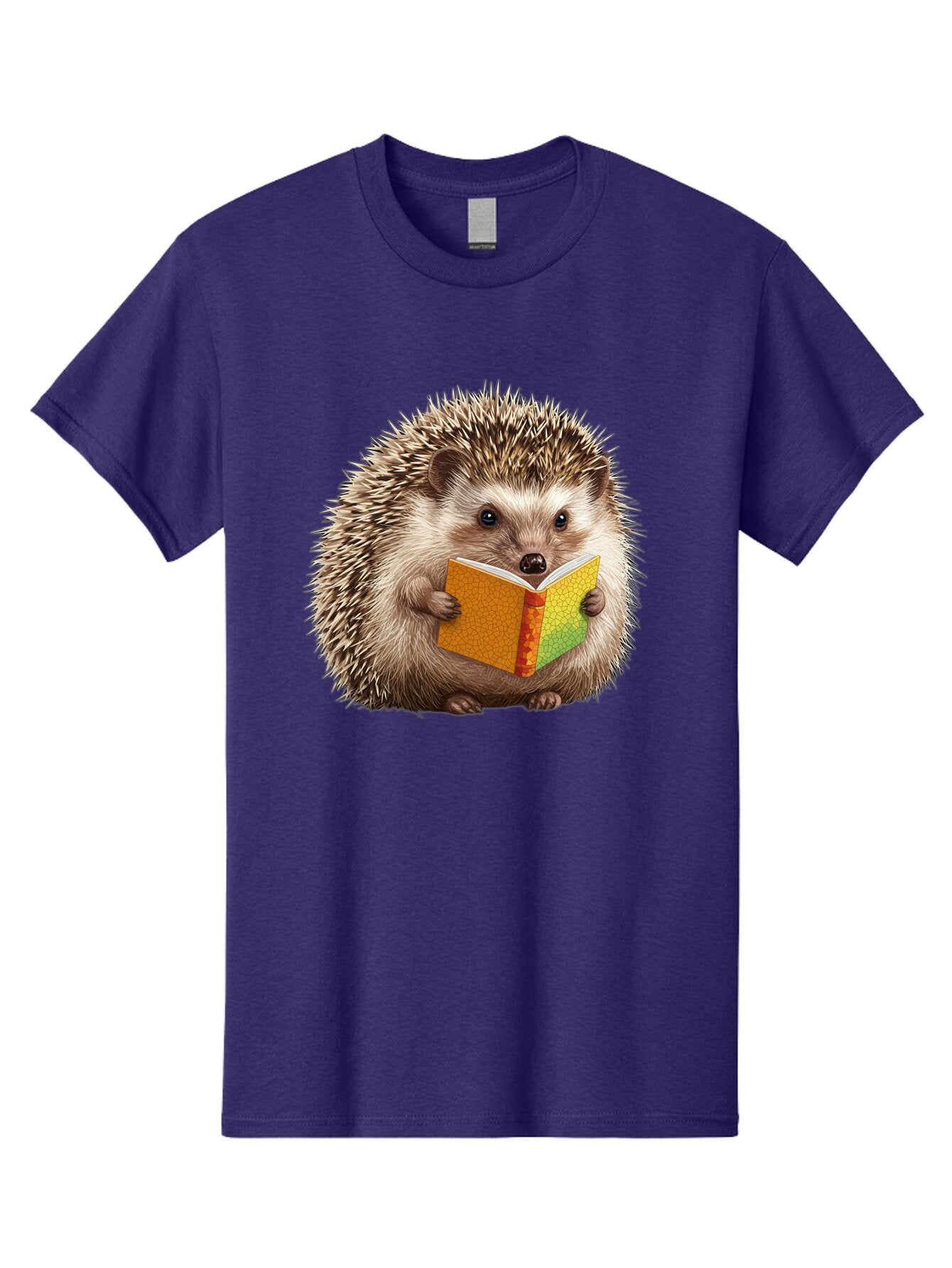 Hedgehog-Reading-Book Men'S Graphic Tee, 100% Cotton, Comfortable Casual Summer Wear, Machine Washable, Vintage Camera, Old Camera, Antique Camera, Black Camera, Classic Photography, Photography Equipment, Nostalgic Device, Film Camera, Baq947 2