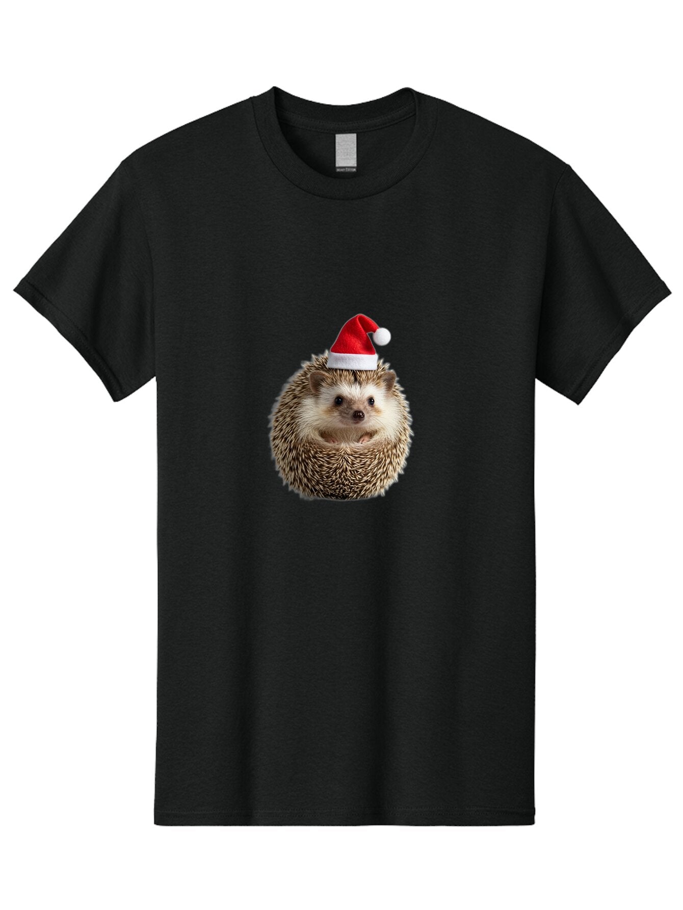 Hedgehog-Santa-Hat Men'S Graphic Tee, 100% Cotton, Comfortable Casual Summer Wear, Machine Washable, Vintage Camera, Old Camera, Antique Camera, Black Camera, Classic Photography, Photography Equipment, Nostalgic Device, Film Camera, Baq950 3