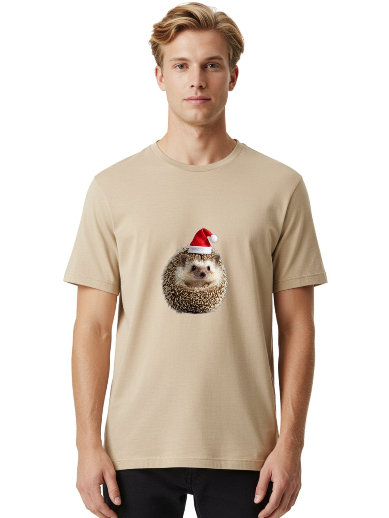 Hedgehog-Santa-Hat Men'S Graphic Tee, 100% Cotton, Comfortable Casual Summer Wear, Machine Washable, Vintage Camera, Old Camera, Antique Camera, Black Camera, Classic Photography, Photography Equipment, Nostalgic Device, Film Camera, Baq950 28
