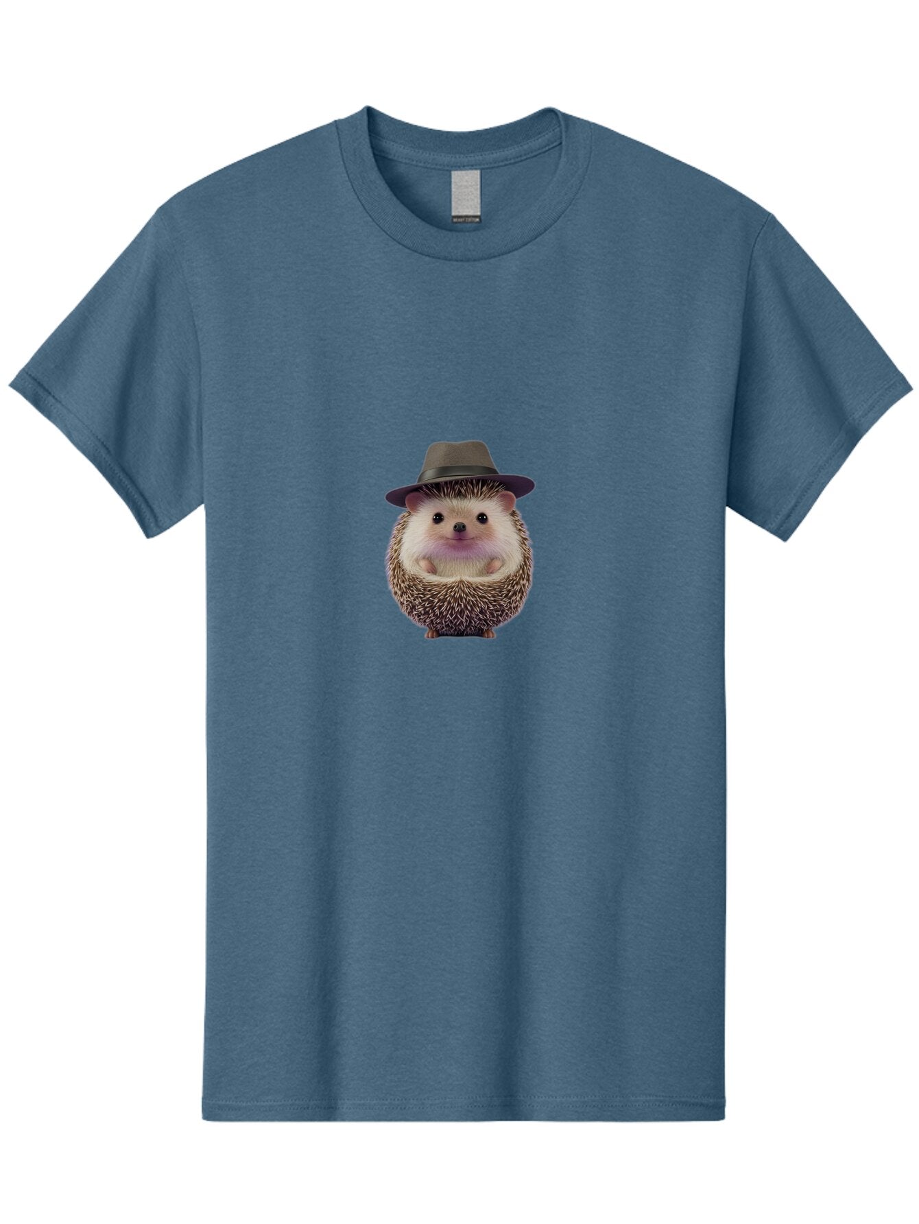 Hedgehog-With-Fedora Men'S Graphic Tee, 100% Cotton, Comfortable Casual Summer Wear, Machine Washable, Vintage Camera, Old Camera, Antique Camera, Black Camera, Classic Photography, Photography Equipment, Nostalgic Device, Film Camera, Baq954 10