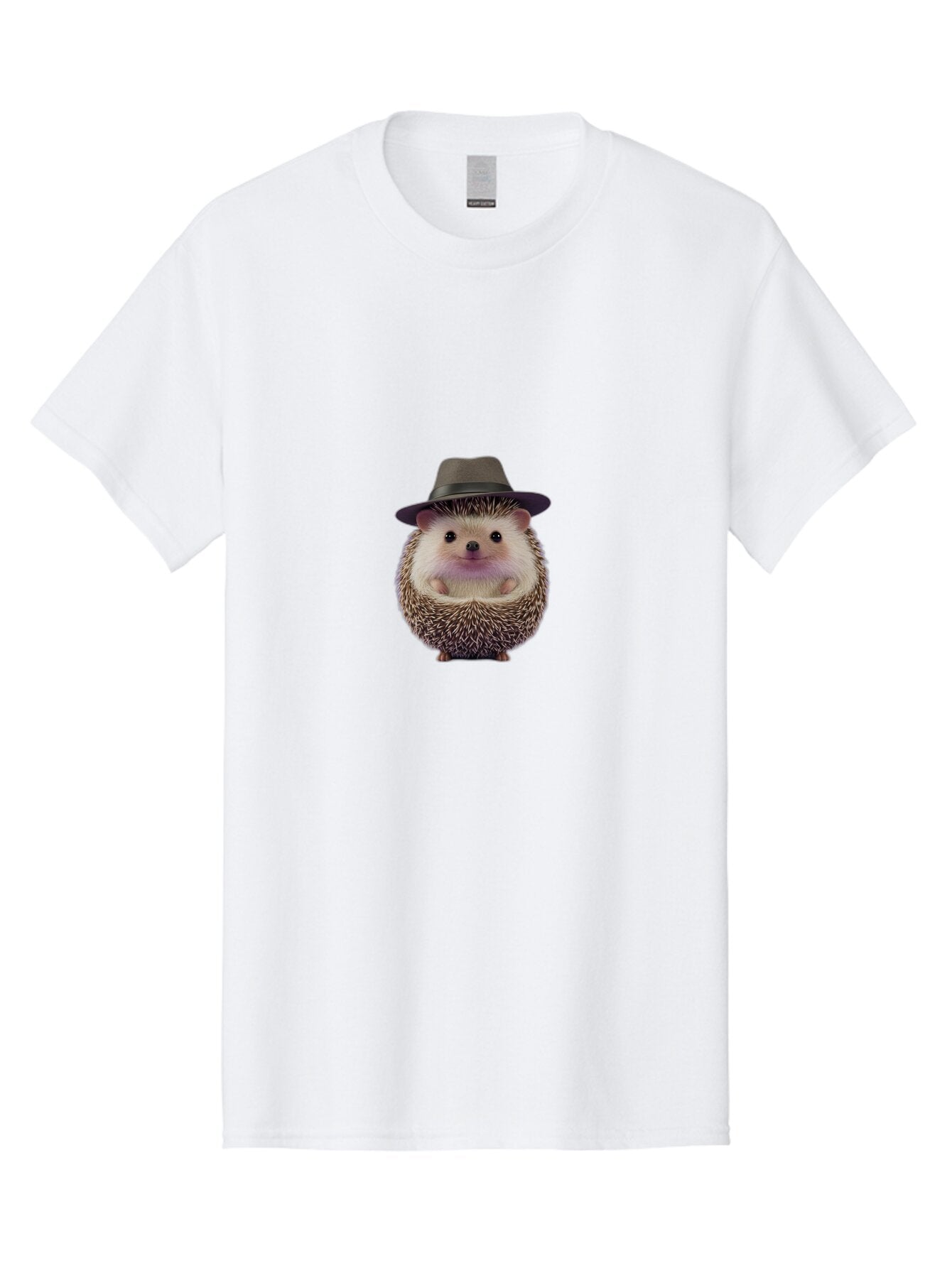 Hedgehog-With-Fedora Men'S Graphic Tee, 100% Cotton, Comfortable Casual Summer Wear, Machine Washable, Vintage Camera, Old Camera, Antique Camera, Black Camera, Classic Photography, Photography Equipment, Nostalgic Device, Film Camera, Baq954 12