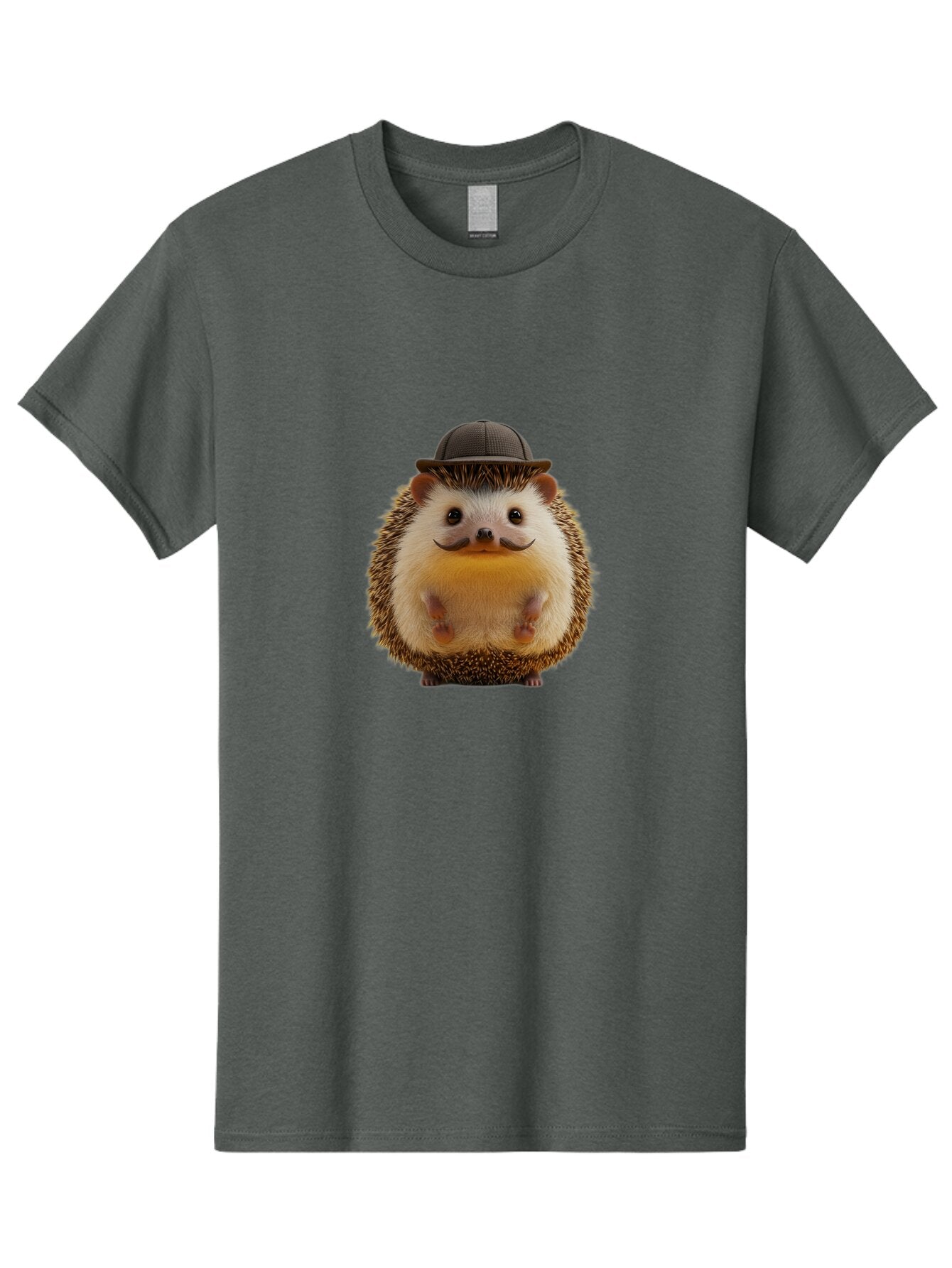 Hedgehog-With-Hat-And-Mustache Men'S Graphic Tee, 100% Cotton, Comfortable Casual Summer Wear, Machine Washable, Vintage Camera, Old Camera, Antique Camera, Black Camera, Classic Photography, Photography Equipment, Nostalgic Device, Baq955 2