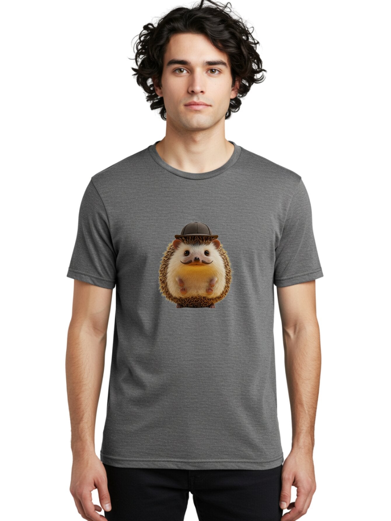 Hedgehog-With-Hat-And-Mustache Men'S Graphic Tee, 100% Cotton, Comfortable Casual Summer Wear, Machine Washable, Vintage Camera, Old Camera, Antique Camera, Black Camera, Classic Photography, Photography Equipment, Nostalgic Device, Baq955 18