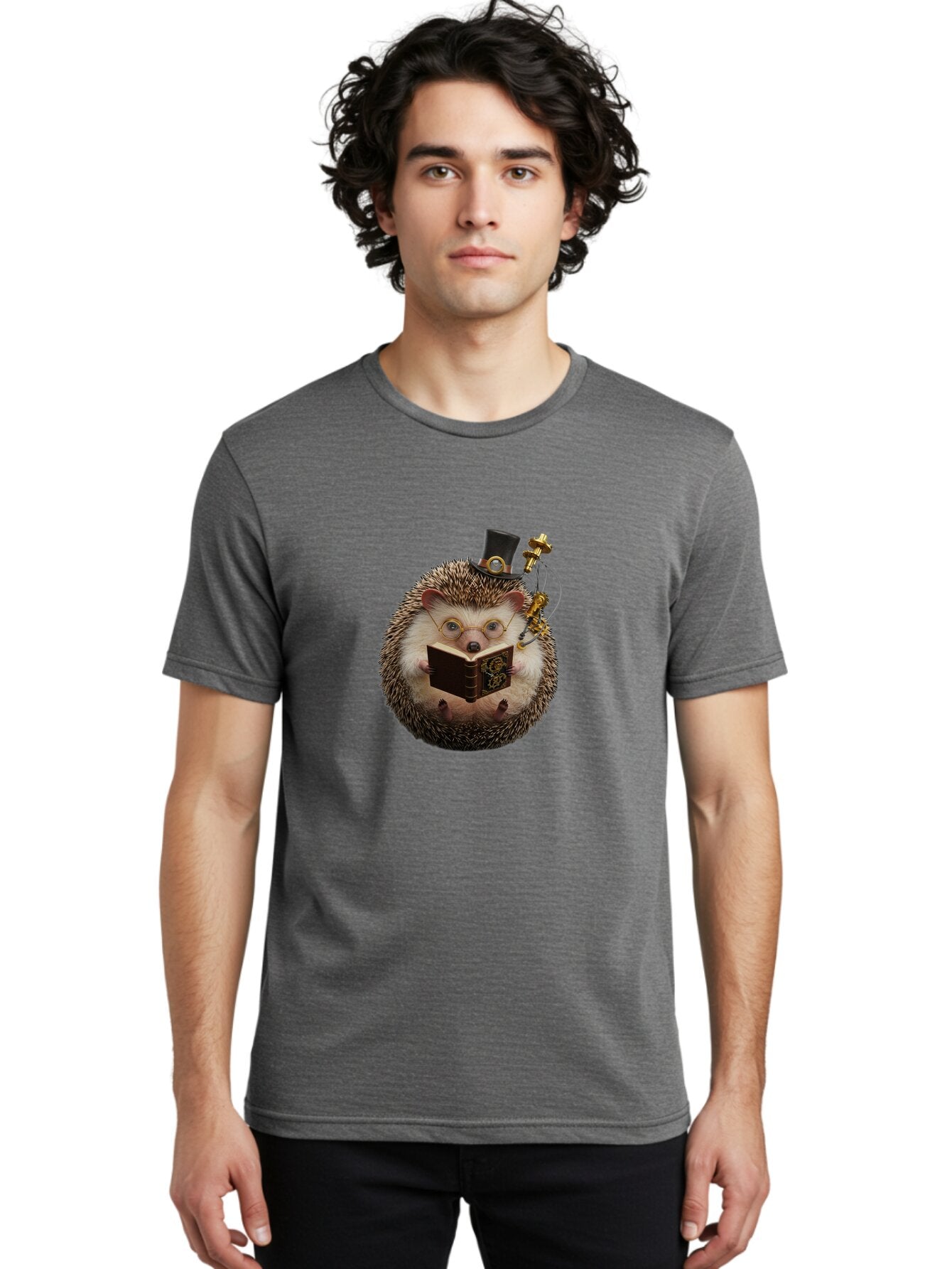 Hedgehog-With-Top-Hat Men'S Graphic Tee, 100% Cotton, Comfortable Casual Summer Wear, Machine Washable, Vintage Camera, Old Camera, Antique Camera, Black Camera, Classic Photography, Photography Equipment, Nostalgic Device, Film Camera, Baq956 20