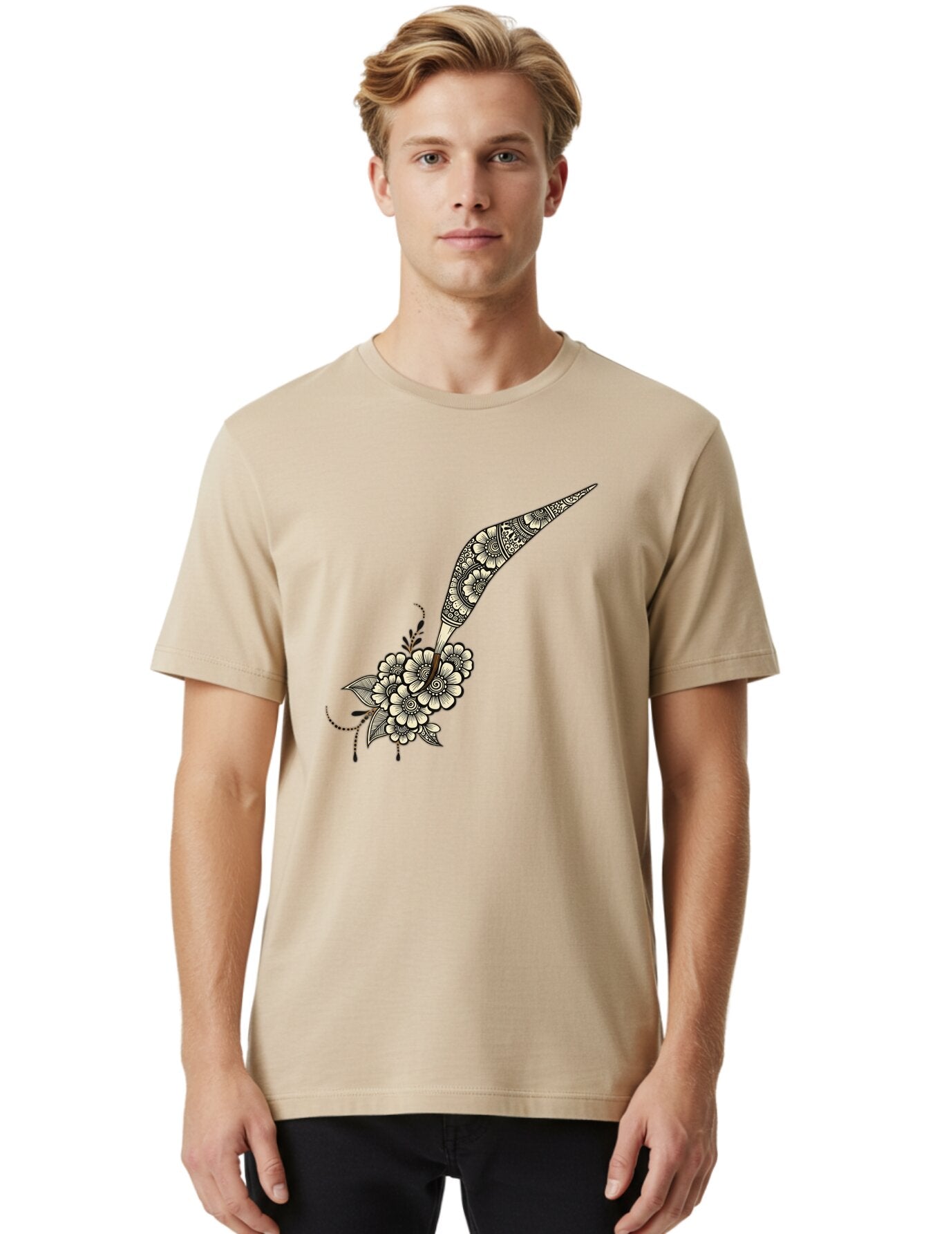 Henna-Design Men'S Graphic Tee, 100% Cotton, Comfortable Casual Summer Wear, Machine Washable, Vintage Camera, Old Camera, Antique Camera, Black Camera, Classic Photography, Photography Equipment, Nostalgic Device, Film Camera, Camera Art Baq957 23