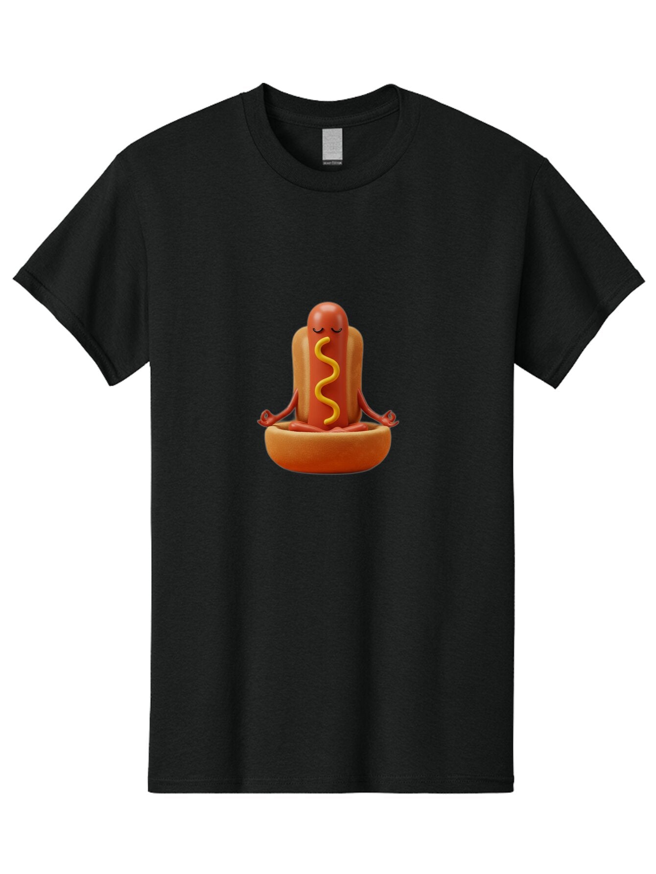 Hot-Dog-Meditating-1 Men'S Graphic Tee, 100% Cotton, Comfortable Casual Summer Wear, Machine Washable, Vintage Camera, Old Camera, Antique Camera, Black Camera, Classic Photography, Photography Equipment, Nostalgic Device, Film Camera, Baq963 13