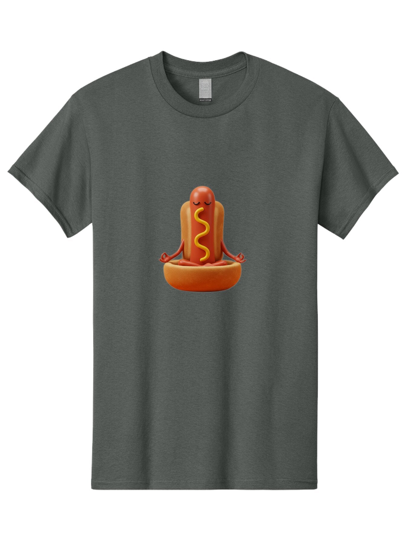 Hot-Dog-Meditating-1 Men'S Graphic Tee, 100% Cotton, Comfortable Casual Summer Wear, Machine Washable, Vintage Camera, Old Camera, Antique Camera, Black Camera, Classic Photography, Photography Equipment, Nostalgic Device, Film Camera, Baq963 4