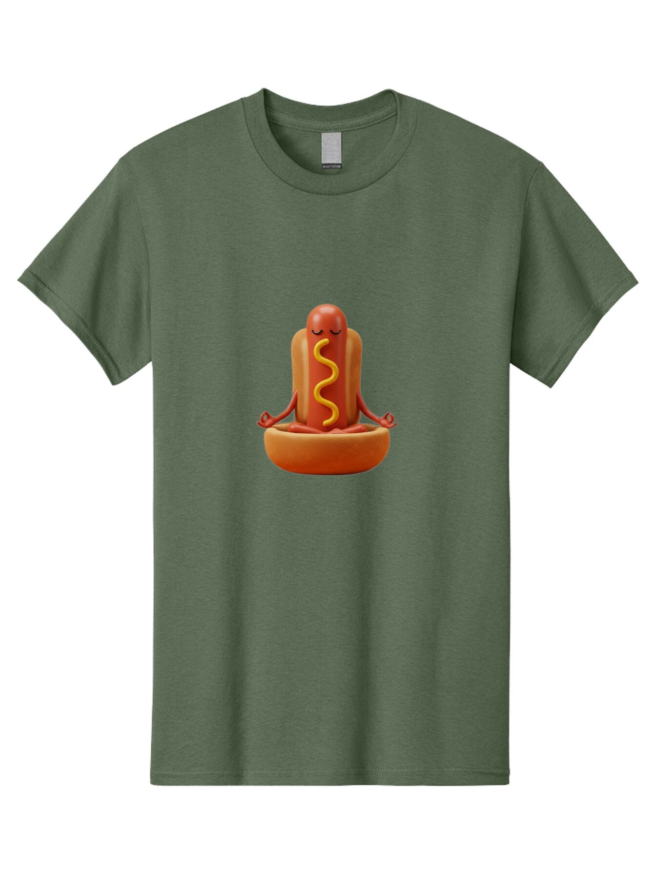 Hot-Dog-Meditating-1 Men'S Graphic Tee, 100% Cotton, Comfortable Casual Summer Wear, Machine Washable, Vintage Camera, Old Camera, Antique Camera, Black Camera, Classic Photography, Photography Equipment, Nostalgic Device, Film Camera, Baq963 7