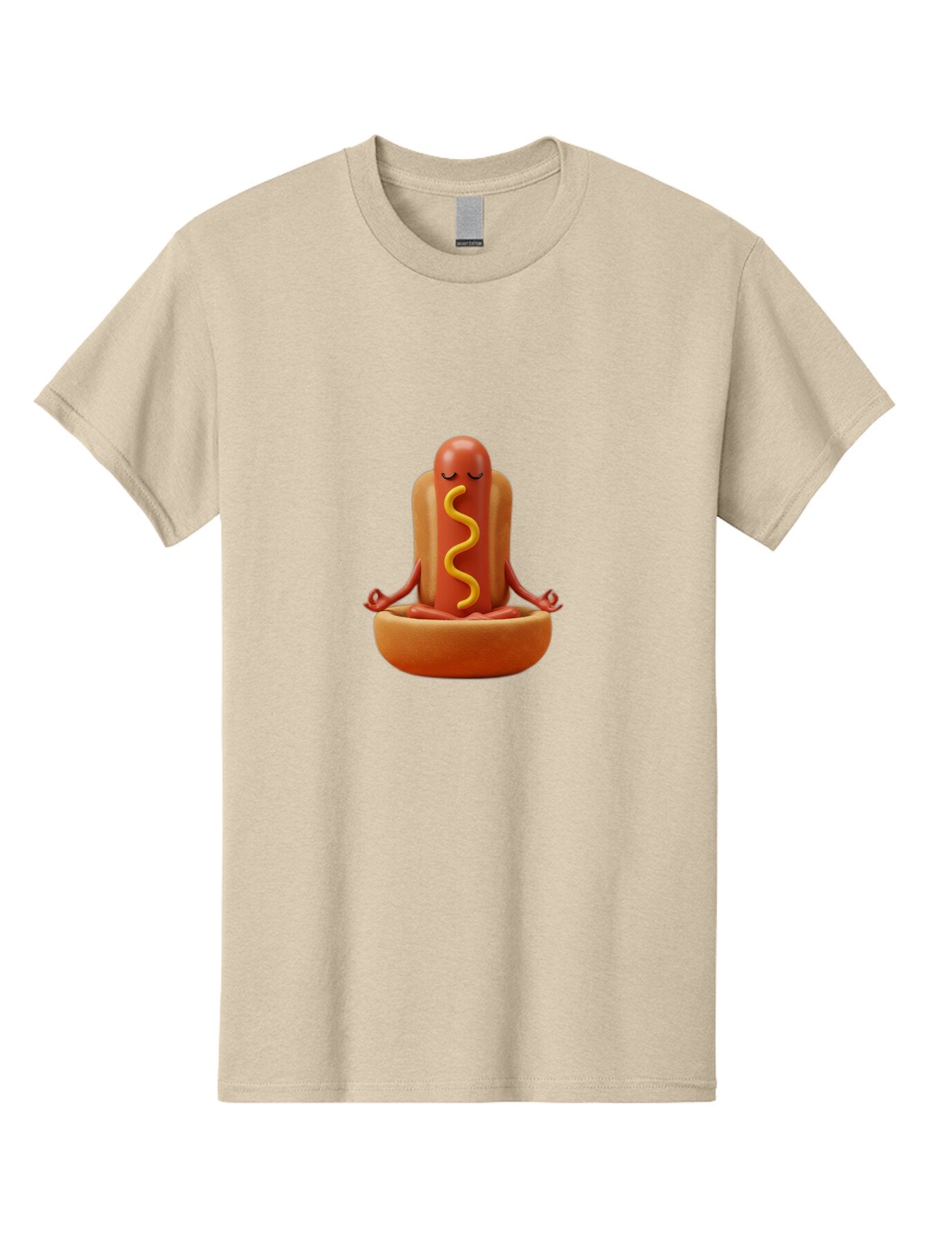 Hot-Dog-Meditating-1 Men'S Graphic Tee, 100% Cotton, Comfortable Casual Summer Wear, Machine Washable, Vintage Camera, Old Camera, Antique Camera, Black Camera, Classic Photography, Photography Equipment, Nostalgic Device, Film Camera, Baq963 1