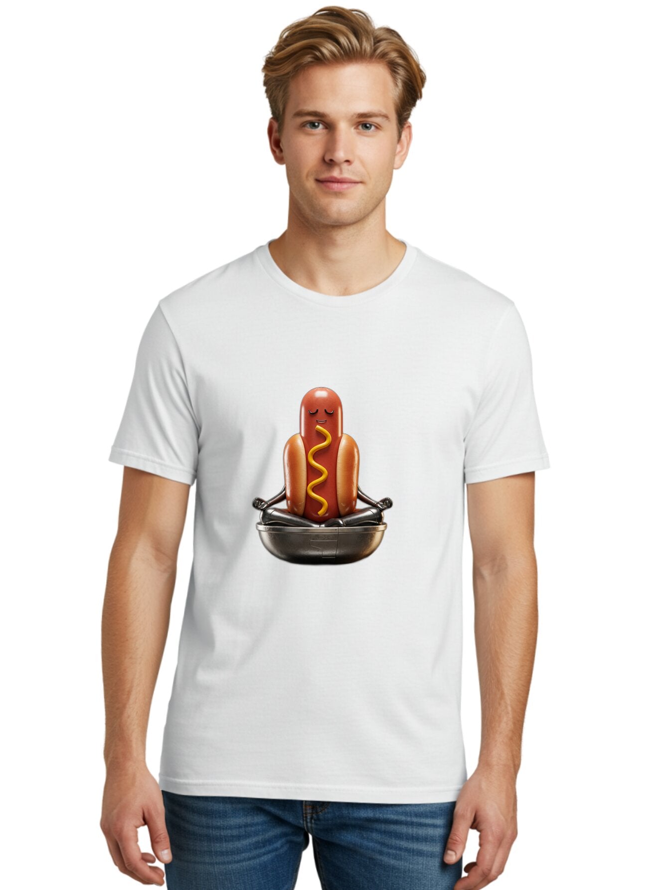 Hot-Dog-Yoga-1 Men'S Graphic Tee, 100% Cotton, Comfortable Casual Summer Wear, Machine Washable, Vintage Camera, Old Camera, Antique Camera, Black Camera, Classic Photography, Photography Equipment, Nostalgic Device, Film Camera, Camera Art Baq966 23