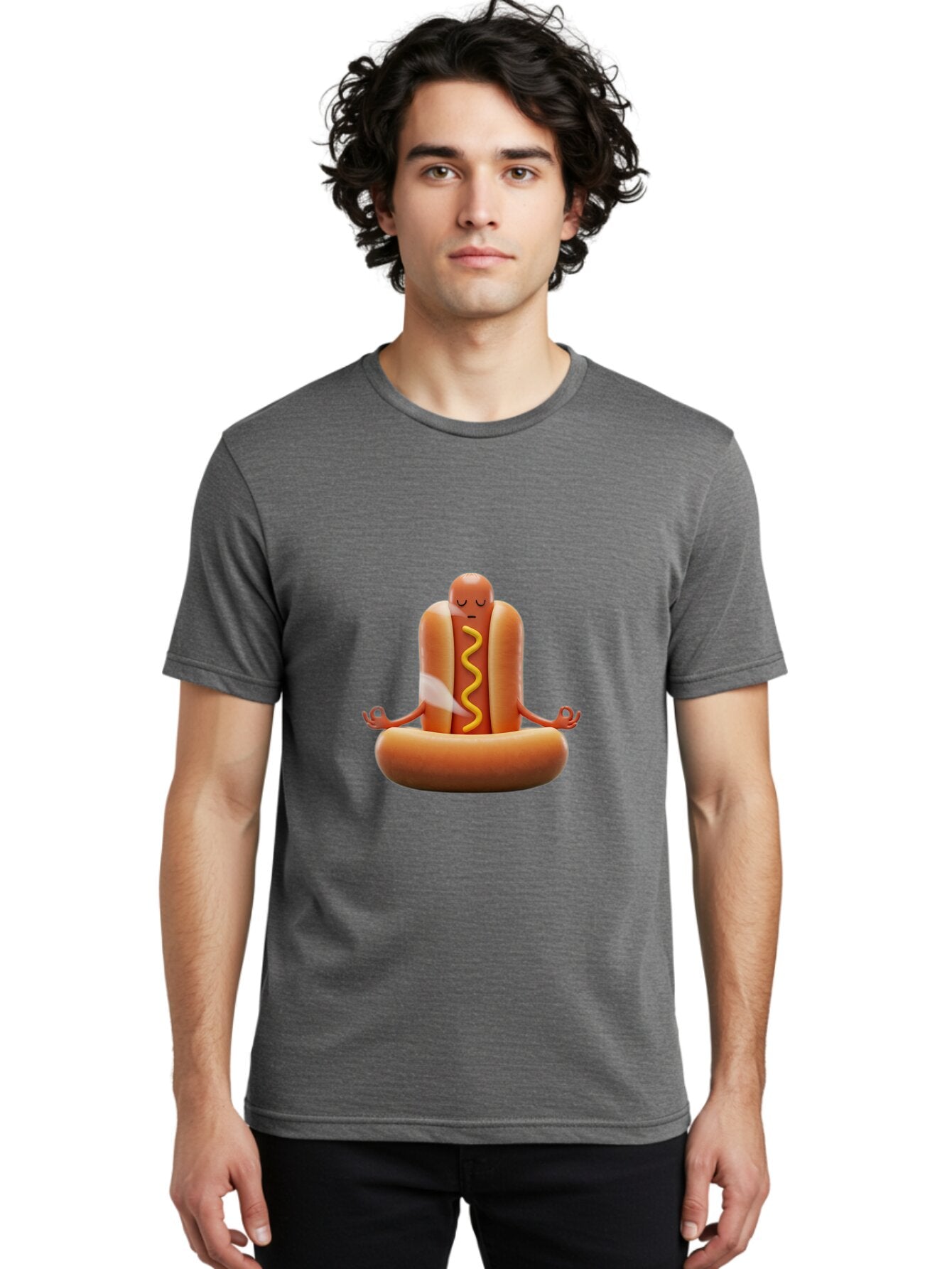 Hot-Dog-Yoga-3 Men'S Graphic Tee, 100% Cotton, Comfortable Casual Summer Wear, Machine Washable, Vintage Camera, Old Camera, Antique Camera, Black Camera, Classic Photography, Photography Equipment, Nostalgic Device, Film Camera, Camera Art Baq968 30