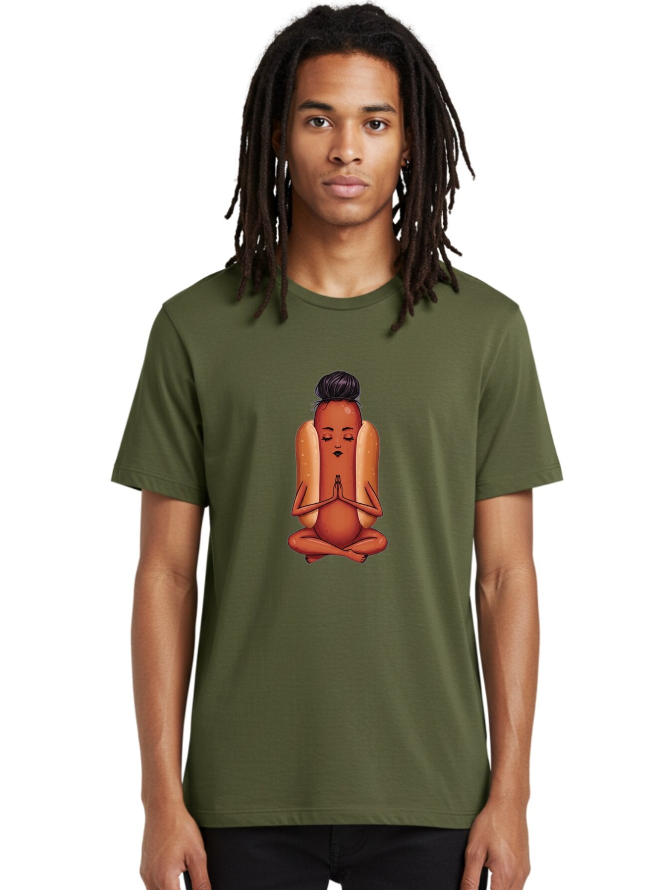 Hot-Dog-Yoga-4 Men'S Graphic Tee, 100% Cotton, Comfortable Casual Summer Wear, Machine Washable, Vintage Camera, Old Camera, Antique Camera, Black Camera, Classic Photography, Photography Equipment, Nostalgic Device, Film Camera, Camera Art Baq969 28