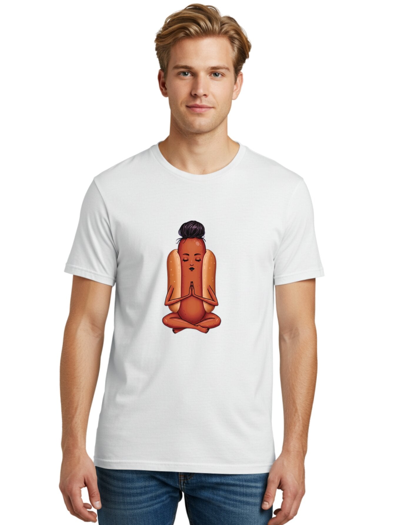 Hot-Dog-Yoga-4 Men'S Graphic Tee, 100% Cotton, Comfortable Casual Summer Wear, Machine Washable, Vintage Camera, Old Camera, Antique Camera, Black Camera, Classic Photography, Photography Equipment, Nostalgic Device, Film Camera, Camera Art Baq969 22