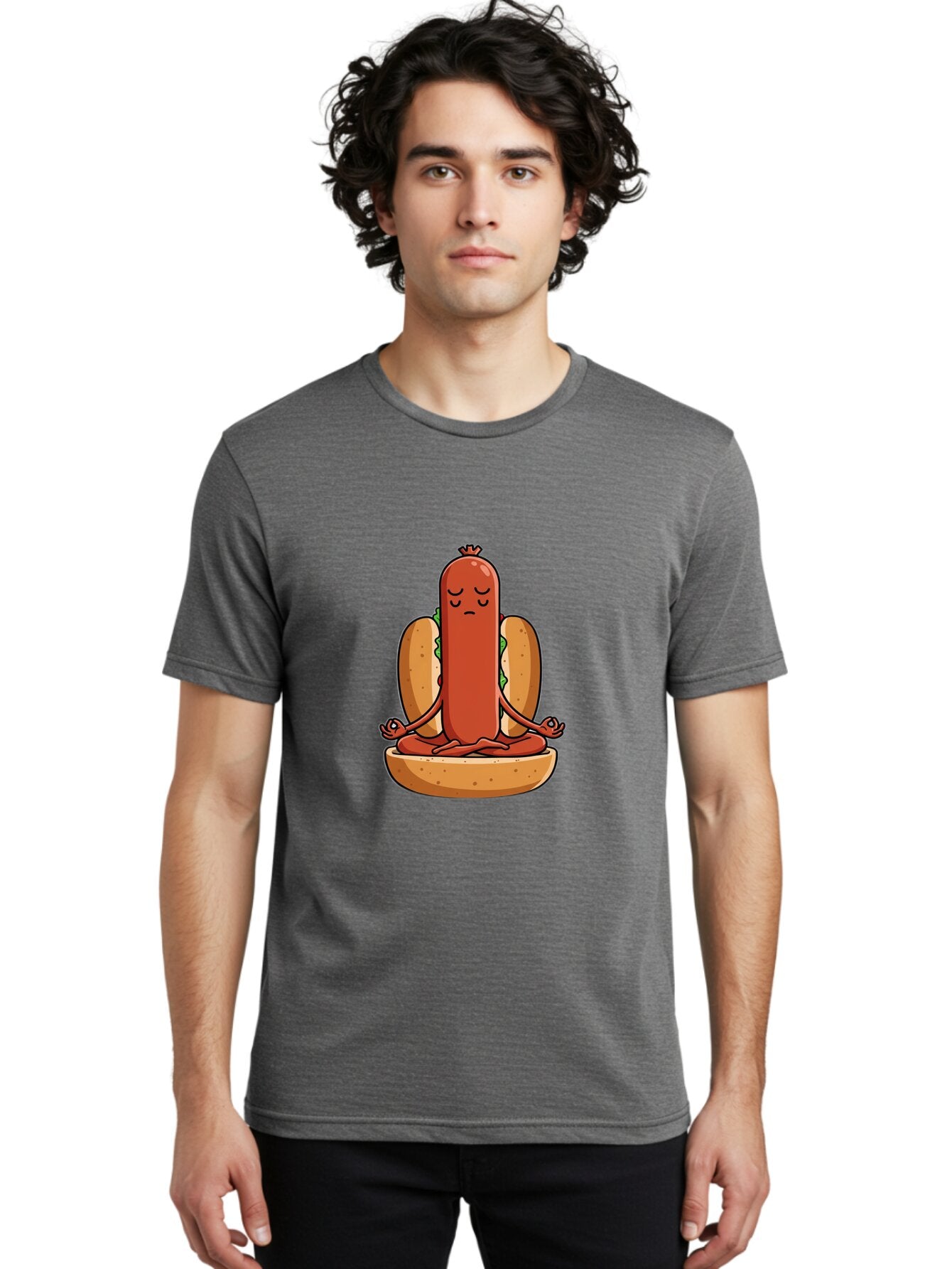 Hot-Dog-Yoga-5 Men'S Graphic Tee, 100% Cotton, Comfortable Casual Summer Wear, Machine Washable, Vintage Camera, Old Camera, Antique Camera, Black Camera, Classic Photography, Photography Equipment, Nostalgic Device, Film Camera, Camera Art Baq970 17