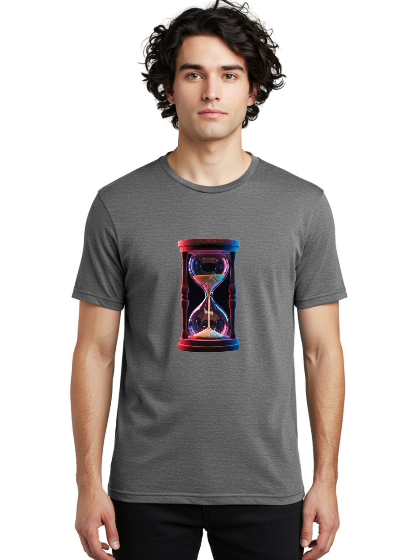 Hourglass-1 Men'S Graphic Tee, 100% Cotton, Comfortable Casual Summer Wear, Machine Washable, Vintage Camera, Old Camera, Antique Camera, Black Camera, Classic Photography, Photography Equipment, Nostalgic Device, Film Camera, Camera Art Baq973 22