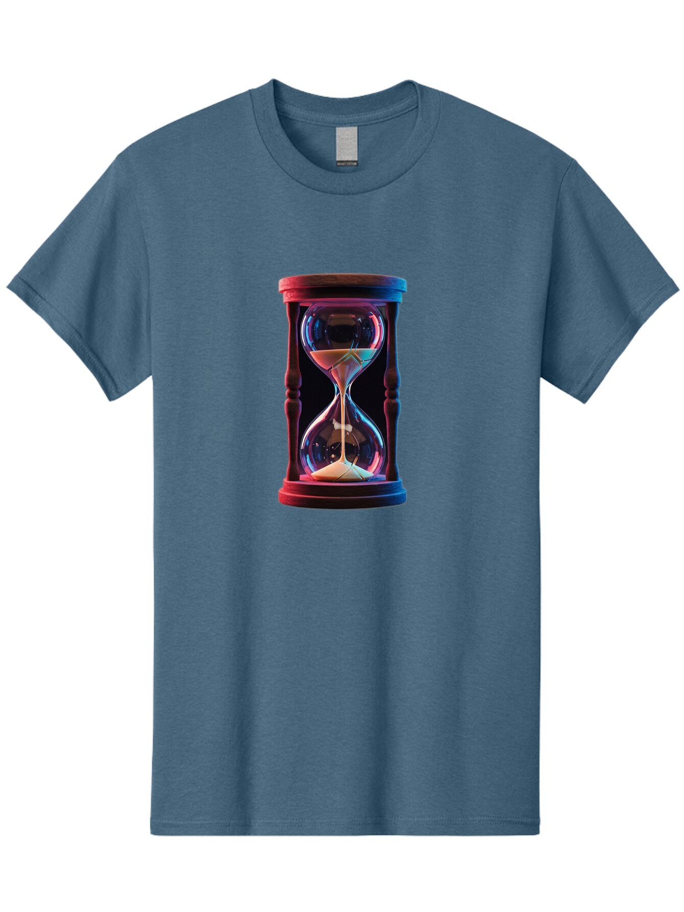 Hourglass-1 Men'S Graphic Tee, 100% Cotton, Comfortable Casual Summer Wear, Machine Washable, Vintage Camera, Old Camera, Antique Camera, Black Camera, Classic Photography, Photography Equipment, Nostalgic Device, Film Camera, Camera Art Baq973 1