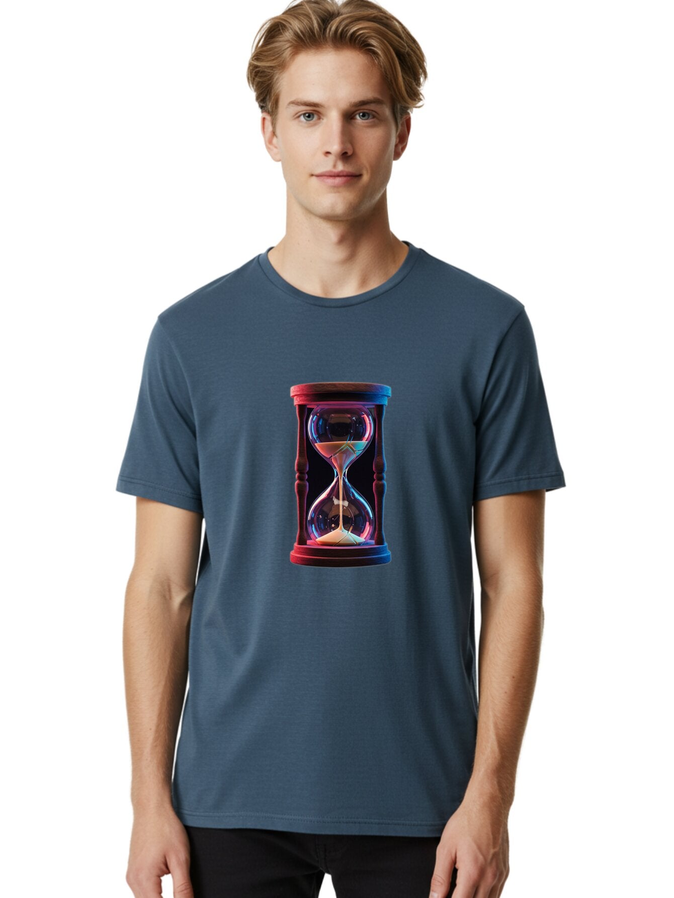 Hourglass-1 Men'S Graphic Tee, 100% Cotton, Comfortable Casual Summer Wear, Machine Washable, Vintage Camera, Old Camera, Antique Camera, Black Camera, Classic Photography, Photography Equipment, Nostalgic Device, Film Camera, Camera Art Baq973 19