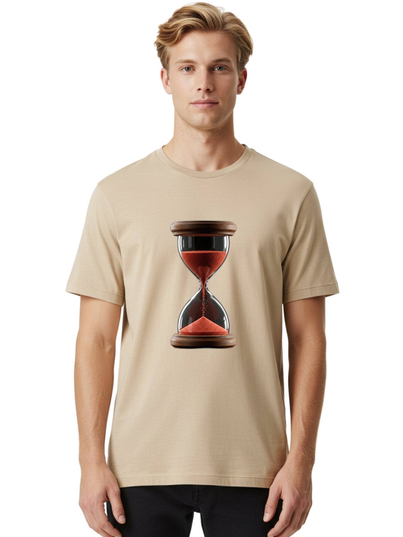Hourglass-2 Men'S Graphic Tee, 100% Cotton, Comfortable Casual Summer Wear, Machine Washable, Vintage Camera, Old Camera, Antique Camera, Black Camera, Classic Photography, Photography Equipment, Nostalgic Device, Film Camera, Camera Art Baq974 17