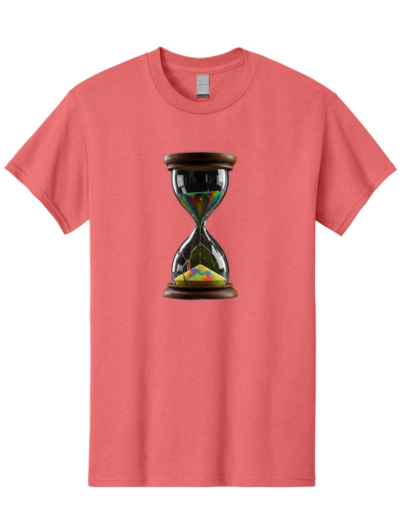Hourglass-With-Holographic-Sand Men'S Graphic Tee, 100% Cotton, Comfortable Casual Summer Wear, Machine Washable, Vintage Camera, Old Camera, Antique Camera, Black Camera, Classic Photography, Photography Equipment, Nostalgic Device, Baq976 6
