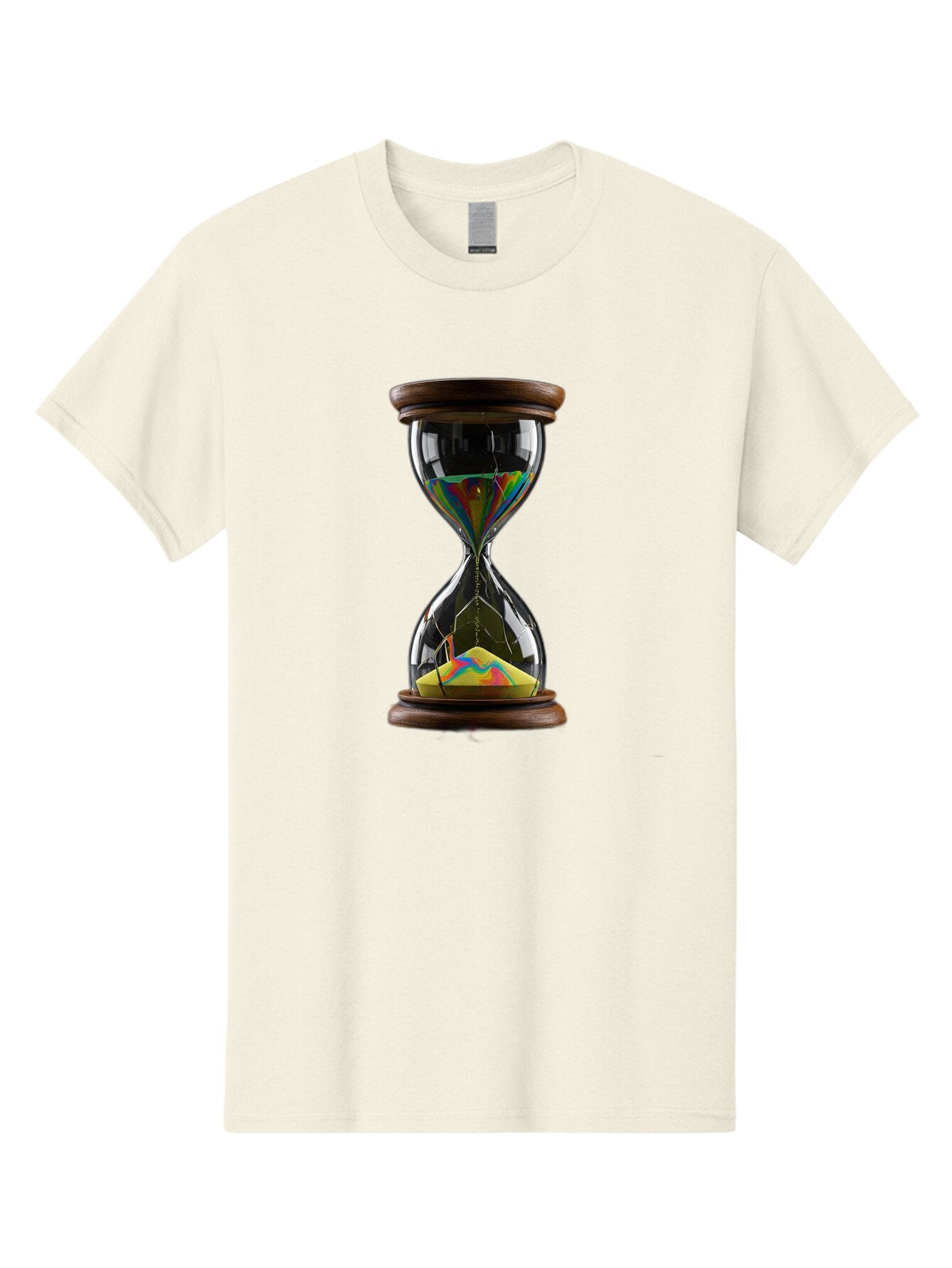Hourglass-With-Holographic-Sand Men'S Graphic Tee, 100% Cotton, Comfortable Casual Summer Wear, Machine Washable, Vintage Camera, Old Camera, Antique Camera, Black Camera, Classic Photography, Photography Equipment, Nostalgic Device, Baq976 4