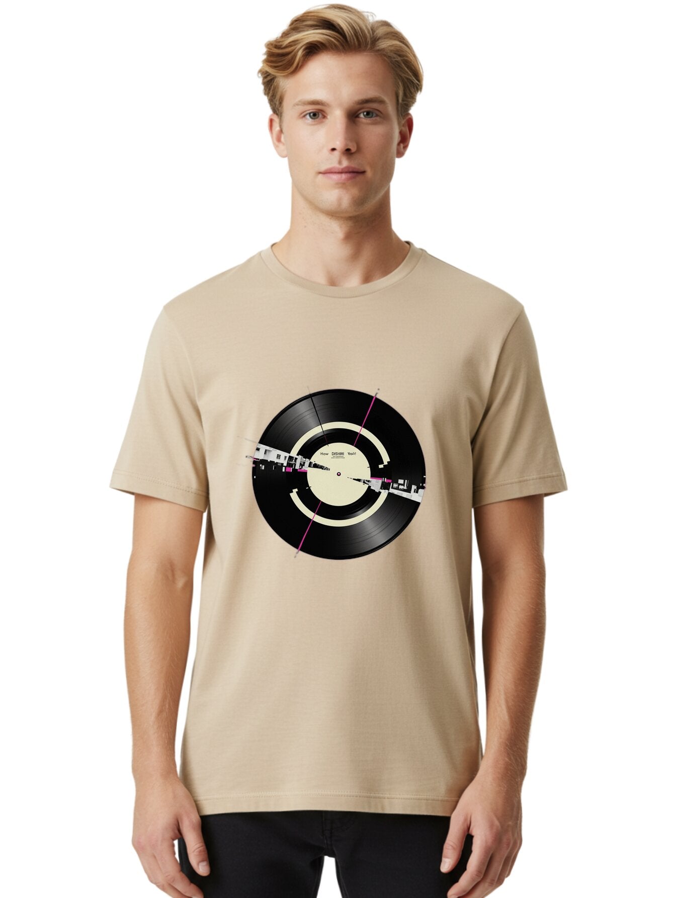 How-Deep-Is-Your-Love-Vinyl Men'S Graphic Tee, 100% Cotton, Comfortable Casual Summer Wear, Machine Washable, Vintage Camera, Old Camera, Antique Camera, Black Camera, Classic Photography, Photography Equipment, Nostalgic Device, Film Camera, Baq979 25