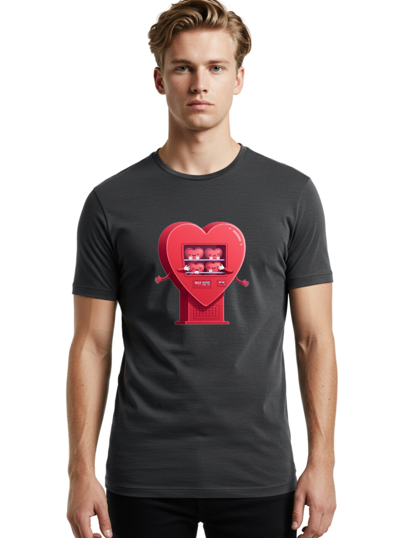 Hugs-Vending-Machine Men'S Graphic Tee, 100% Cotton, Comfortable Casual Summer Wear, Machine Washable, Vintage Camera, Old Camera, Antique Camera, Black Camera, Classic Photography, Photography Equipment, Nostalgic Device, Film Camera, Baq983 22