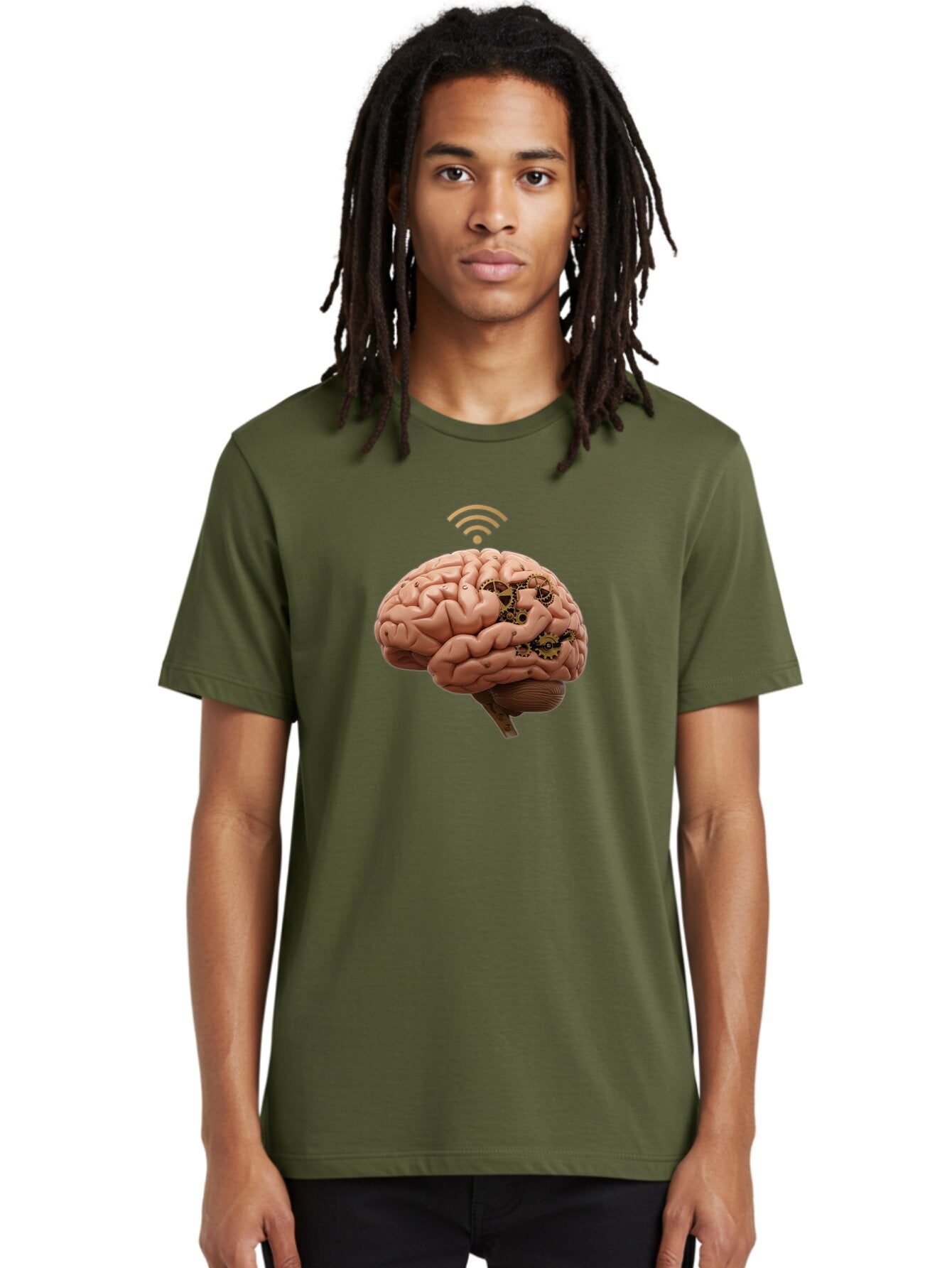 Human-Brain-With-Gears-And-Wi-Fi Men'S Graphic Tee, 100% Cotton, Comfortable Casual Summer Wear, Machine Washable, Vintage Camera, Old Camera, Antique Camera, Black Camera, Classic Photography, Photography Equipment, Nostalgic Device, Baq986 19