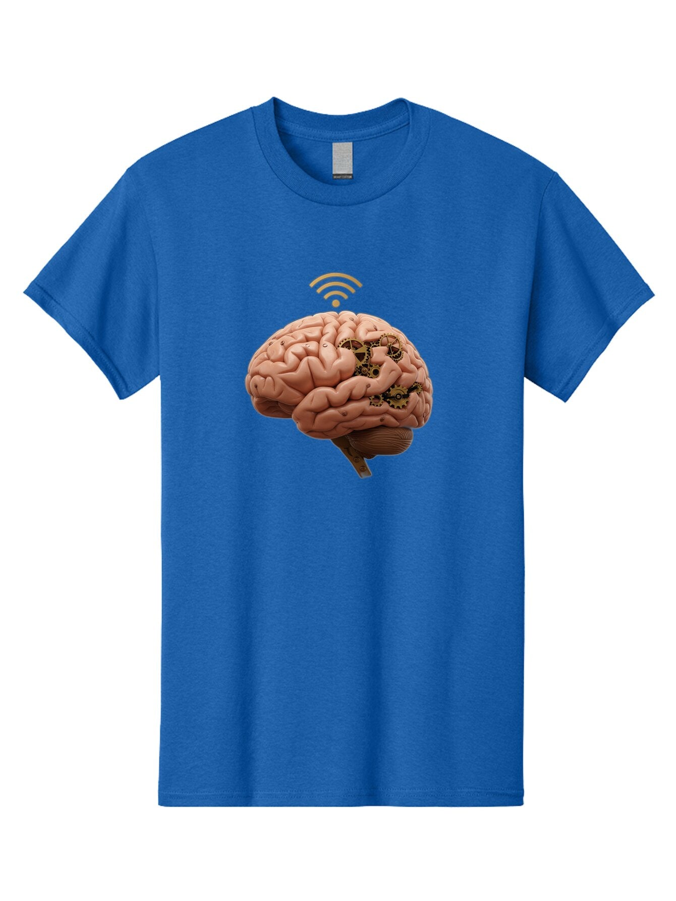 Human-Brain-With-Gears-And-Wi-Fi Men'S Graphic Tee, 100% Cotton, Comfortable Casual Summer Wear, Machine Washable, Vintage Camera, Old Camera, Antique Camera, Black Camera, Classic Photography, Photography Equipment, Nostalgic Device, Baq986 13