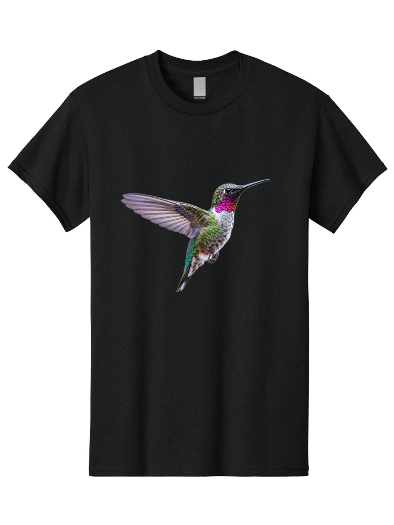 Hummingbird-In-Flight Men'S Graphic Tee, 100% Cotton, Comfortable Casual Summer Wear, Machine Washable, Vintage Camera, Old Camera, Antique Camera, Black Camera, Classic Photography, Photography Equipment, Nostalgic Device, Film Camera, Baq988 9