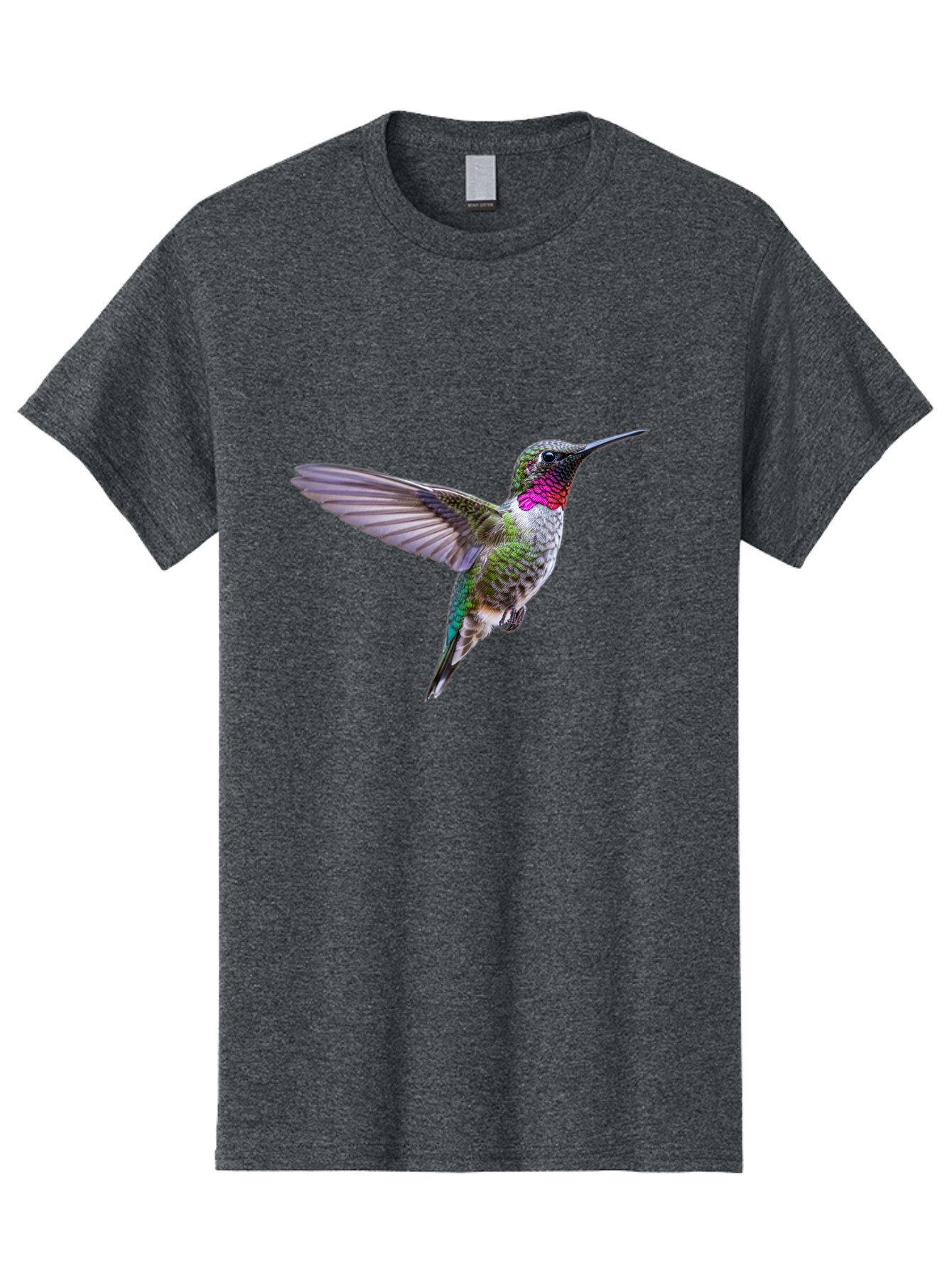 Hummingbird-In-Flight Men'S Graphic Tee, 100% Cotton, Comfortable Casual Summer Wear, Machine Washable, Vintage Camera, Old Camera, Antique Camera, Black Camera, Classic Photography, Photography Equipment, Nostalgic Device, Film Camera, Baq988 5