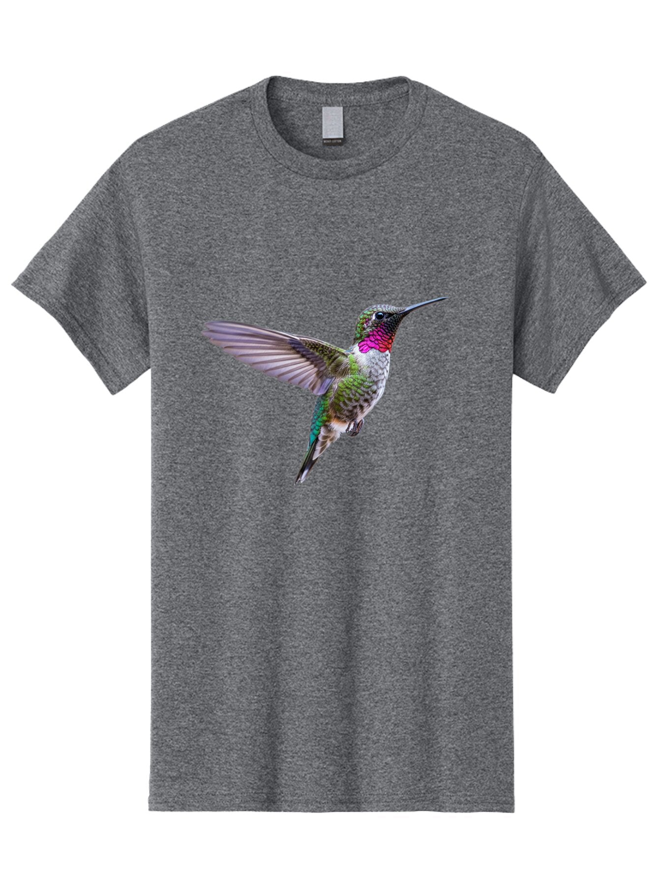 Hummingbird-In-Flight Men'S Graphic Tee, 100% Cotton, Comfortable Casual Summer Wear, Machine Washable, Vintage Camera, Old Camera, Antique Camera, Black Camera, Classic Photography, Photography Equipment, Nostalgic Device, Film Camera, Baq988