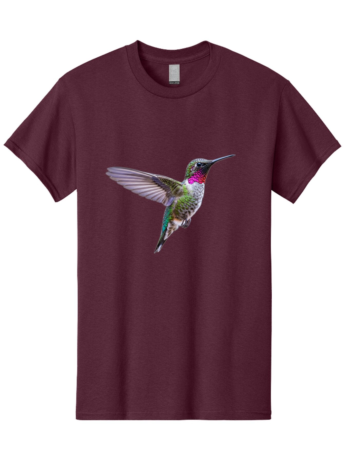 Hummingbird-In-Flight Men'S Graphic Tee, 100% Cotton, Comfortable Casual Summer Wear, Machine Washable, Vintage Camera, Old Camera, Antique Camera, Black Camera, Classic Photography, Photography Equipment, Nostalgic Device, Film Camera, Baq988 10