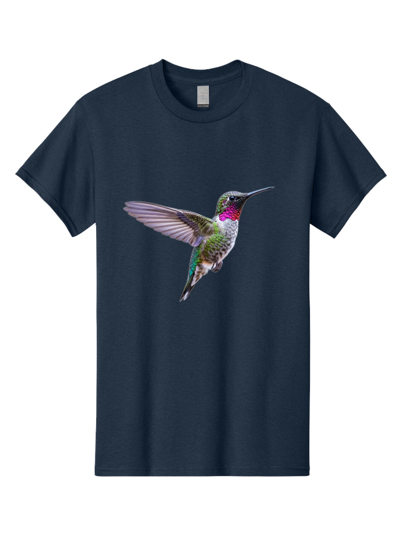 Hummingbird-In-Flight Men'S Graphic Tee, 100% Cotton, Comfortable Casual Summer Wear, Machine Washable, Vintage Camera, Old Camera, Antique Camera, Black Camera, Classic Photography, Photography Equipment, Nostalgic Device, Film Camera, Baq988 3