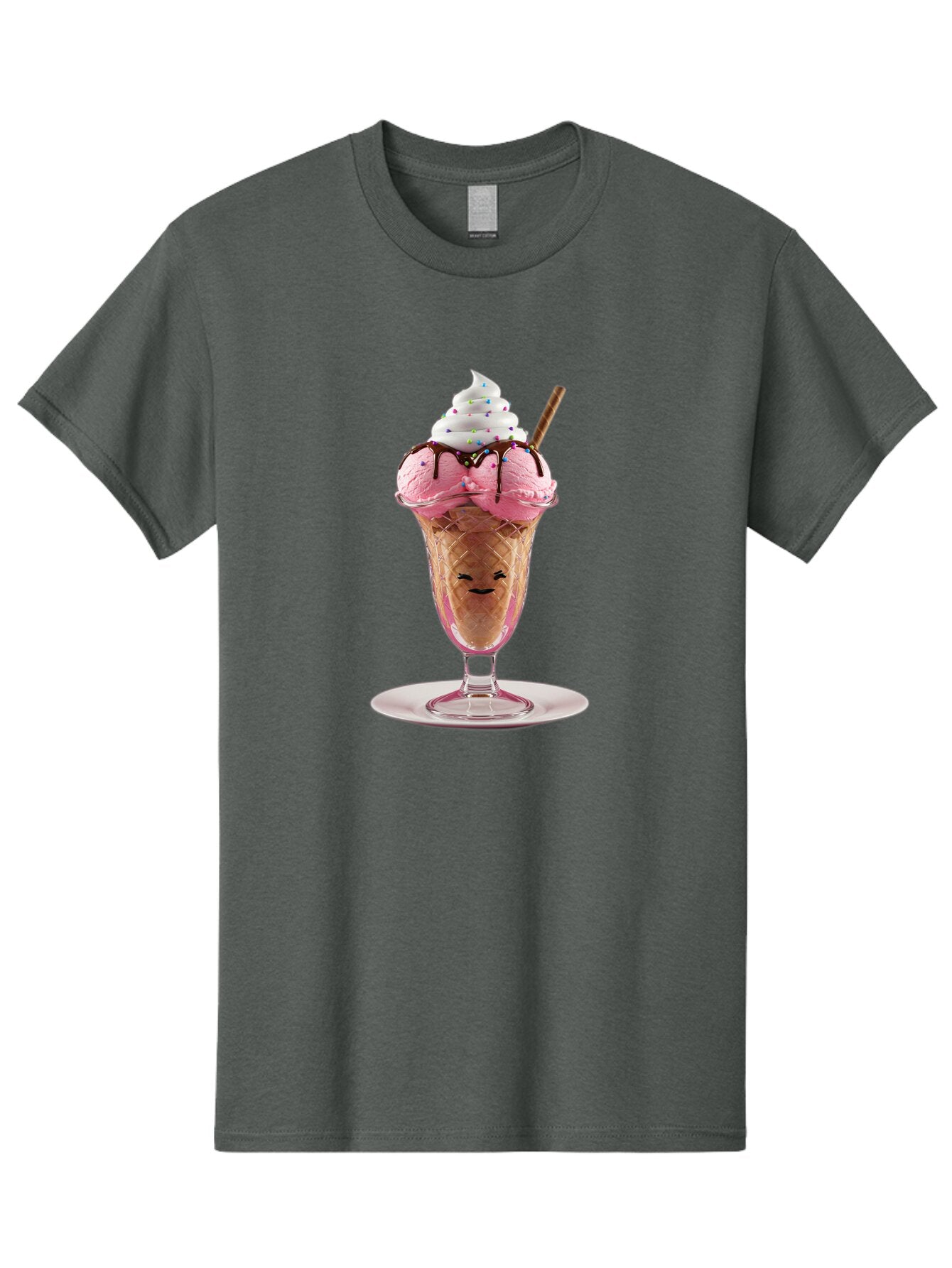 Ice-Cream-Sundae Men'S Graphic Tee, 100% Cotton, Comfortable Casual Summer Wear, Machine Washable, Vintage Camera, Old Camera, Antique Camera, Black Camera, Classic Photography, Photography Equipment, Nostalgic Device, Film Camera, Camera Art Baq993 9