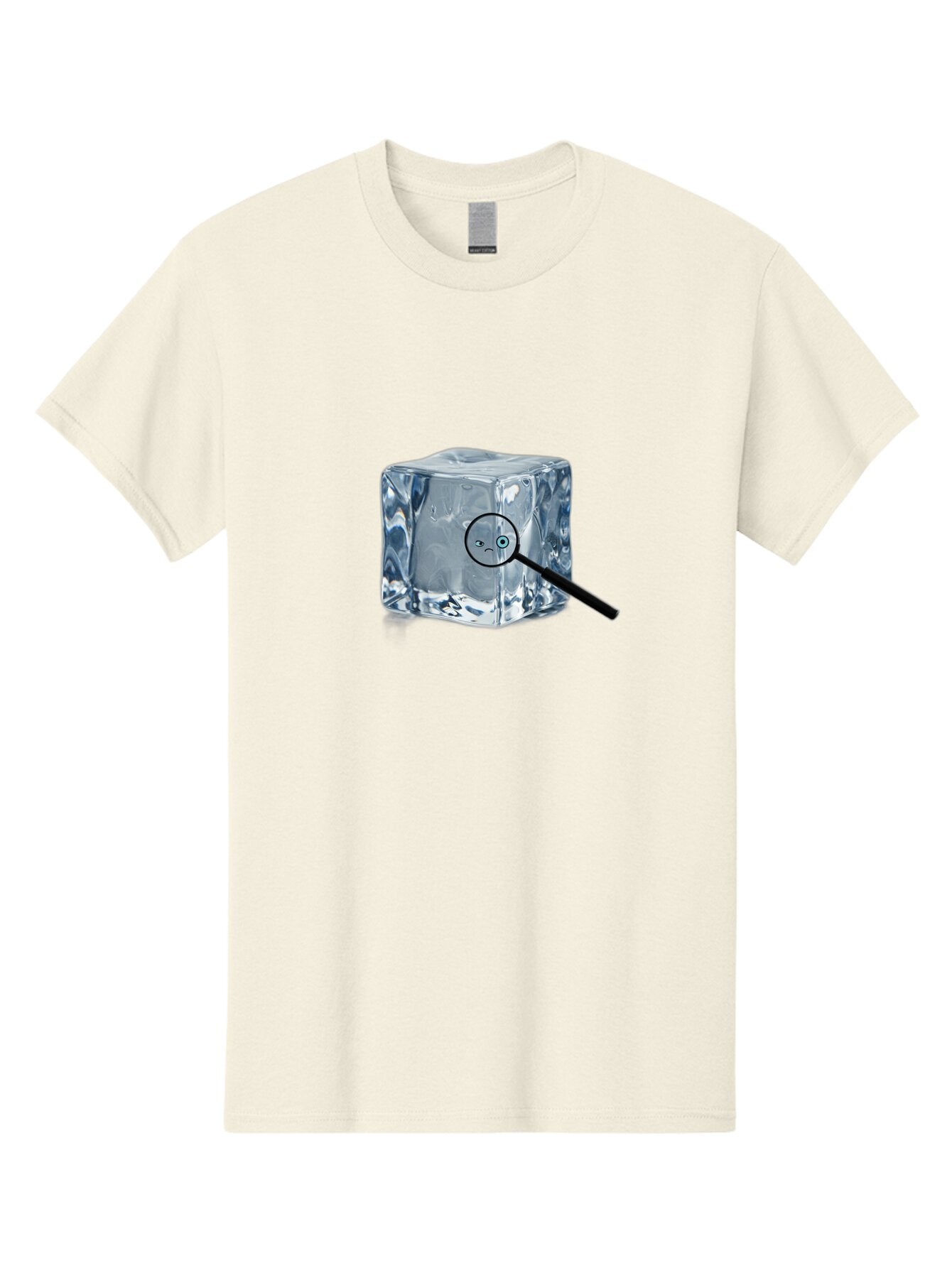 Ice-Cube-With-Magnifying-Glass Men'S Graphic Tee, 100% Cotton, Comfortable Casual Summer Wear, Machine Washable, Vintage Camera, Old Camera, Antique Camera, Black Camera, Classic Photography, Photography Equipment, Nostalgic Device, Baq996 5