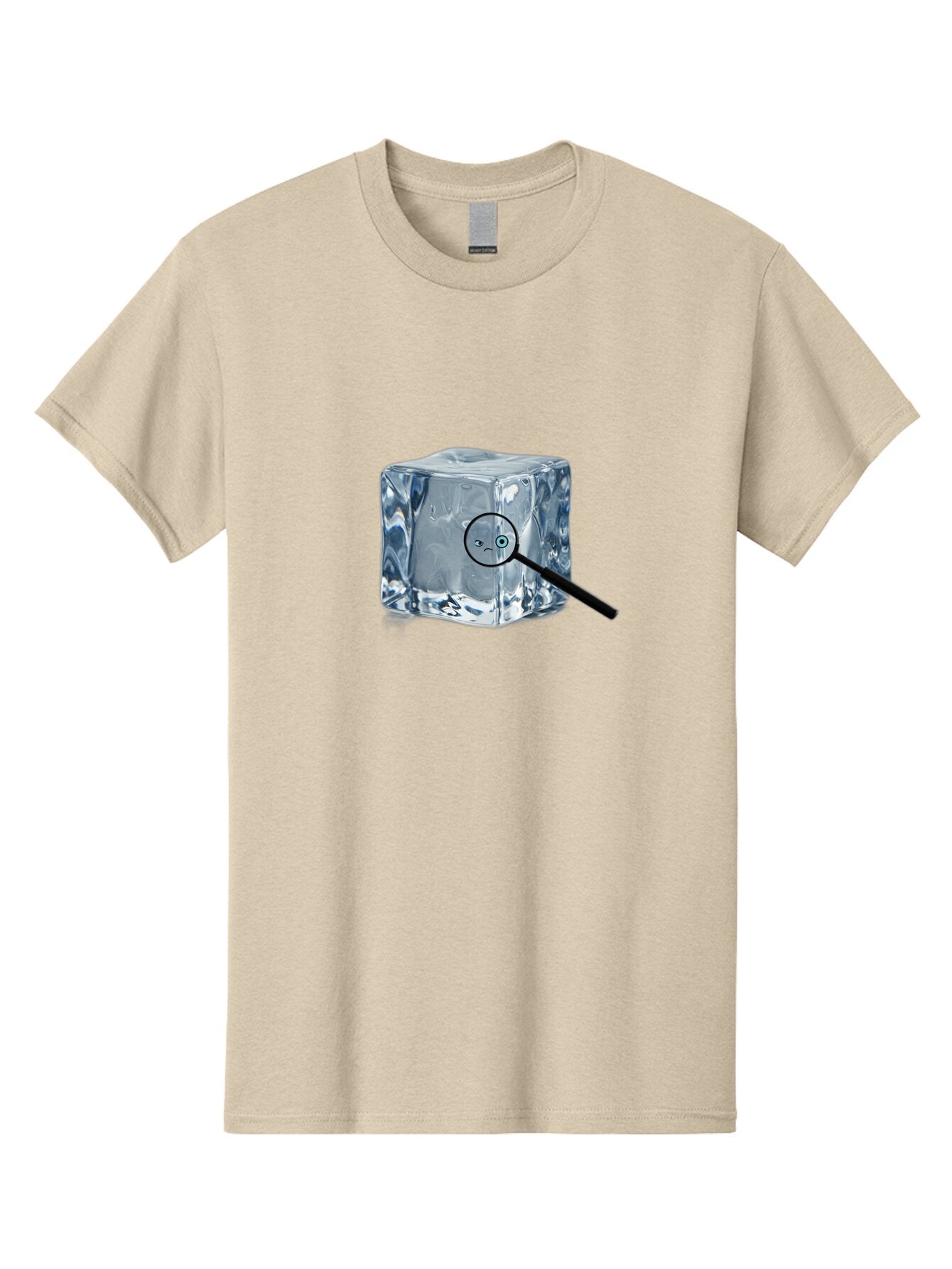 Ice-Cube-With-Magnifying-Glass Men'S Graphic Tee, 100% Cotton, Comfortable Casual Summer Wear, Machine Washable, Vintage Camera, Old Camera, Antique Camera, Black Camera, Classic Photography, Photography Equipment, Nostalgic Device, Baq996 10