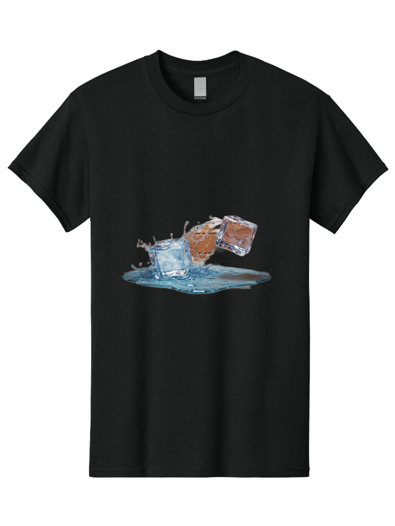 Ice-Cubes-Splash Men'S Graphic Tee, 100% Cotton, Comfortable Casual Summer Wear, Machine Washable, Vintage Camera, Old Camera, Antique Camera, Black Camera, Classic Photography, Photography Equipment, Nostalgic Device, Film Camera, Camera Art Baq999 15
