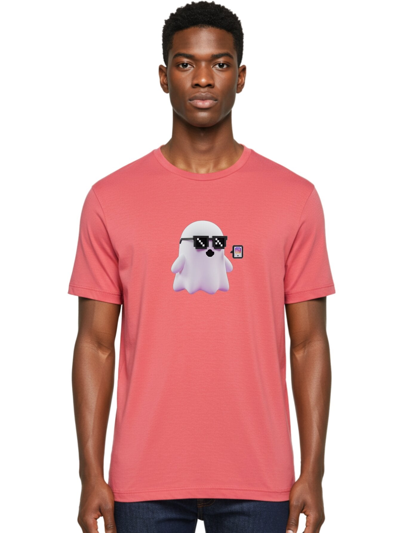 Ghost-1 Men'S Graphic Tee, 100% Cotton, Comfortable Casual Summer Wear, Machine Washable, Vintage Camera, Old Camera, Antique Camera, Black Camera, Classic Photography, Photography Equipment, Nostalgic Device, Film Camera, Camera Art Bar002 26